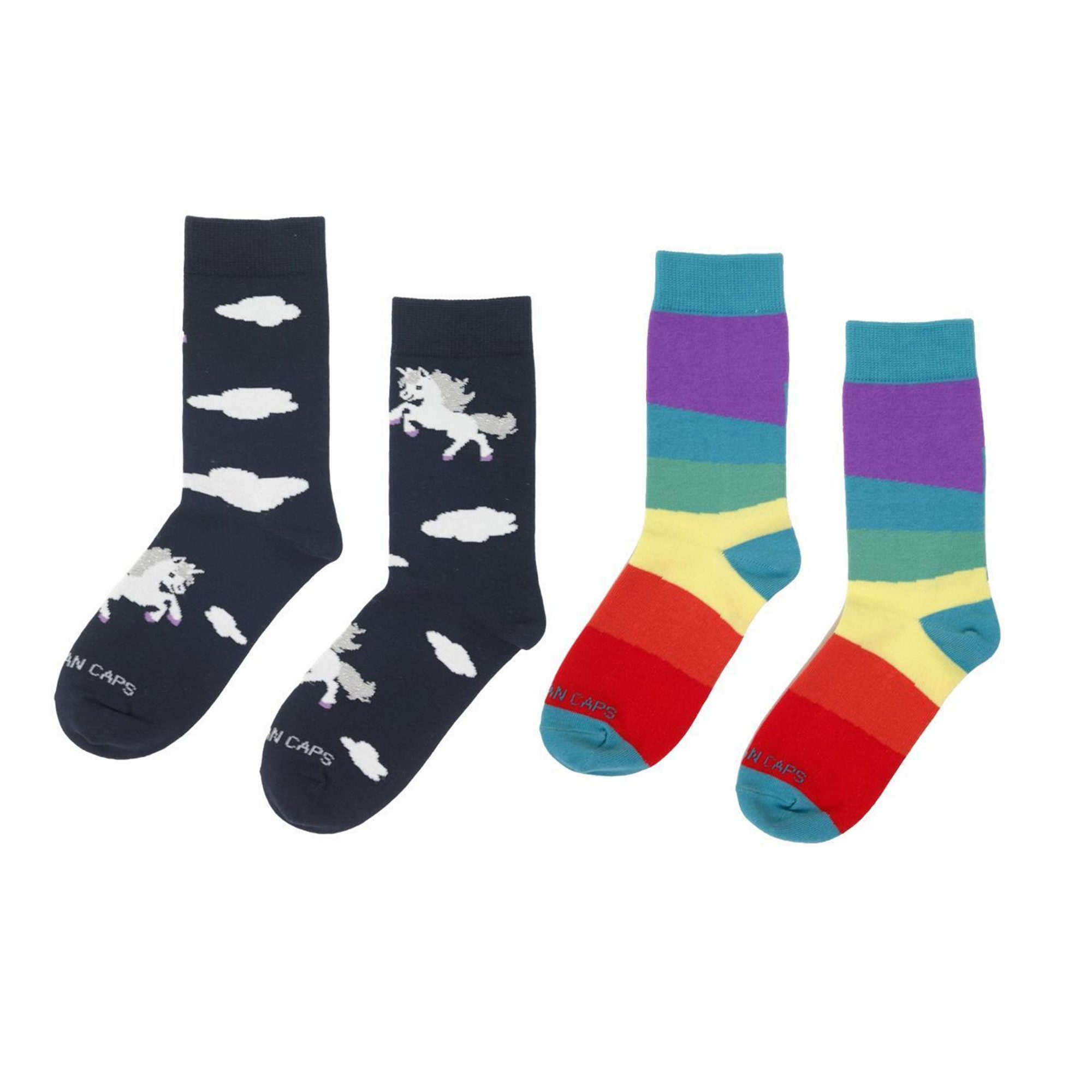 Bavarian Caps Freizeitsocken Bavarian Caps Sockenbox Kinder "Einhorn" (Sockenbox, Sockenbox)