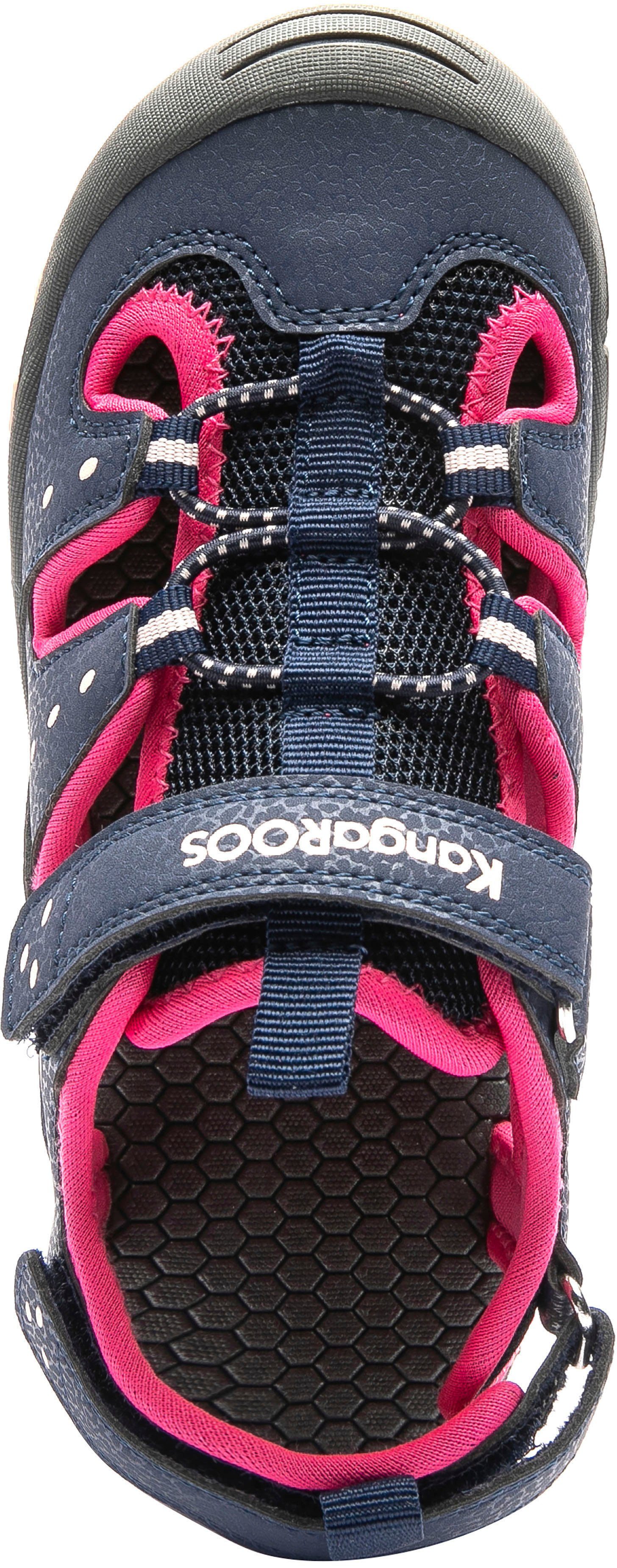 KangaROOS K-Trek Sandale blau-pink Klettverschluss mit
