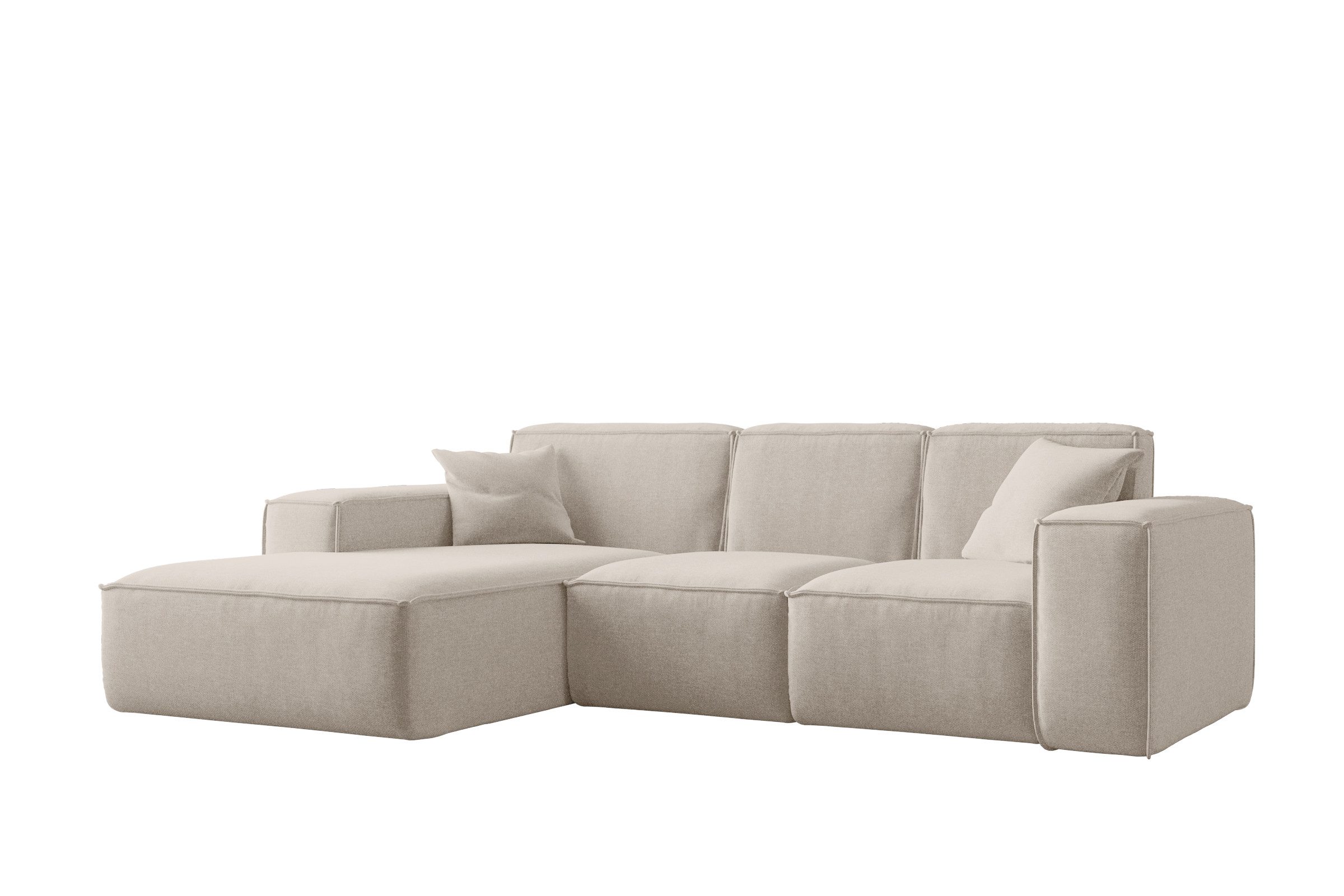 Kaiser Möbel Ecksofa Eckcouch L form, Wohnzimmer Couch SIENA stoff Poso, Sa günstig online kaufen