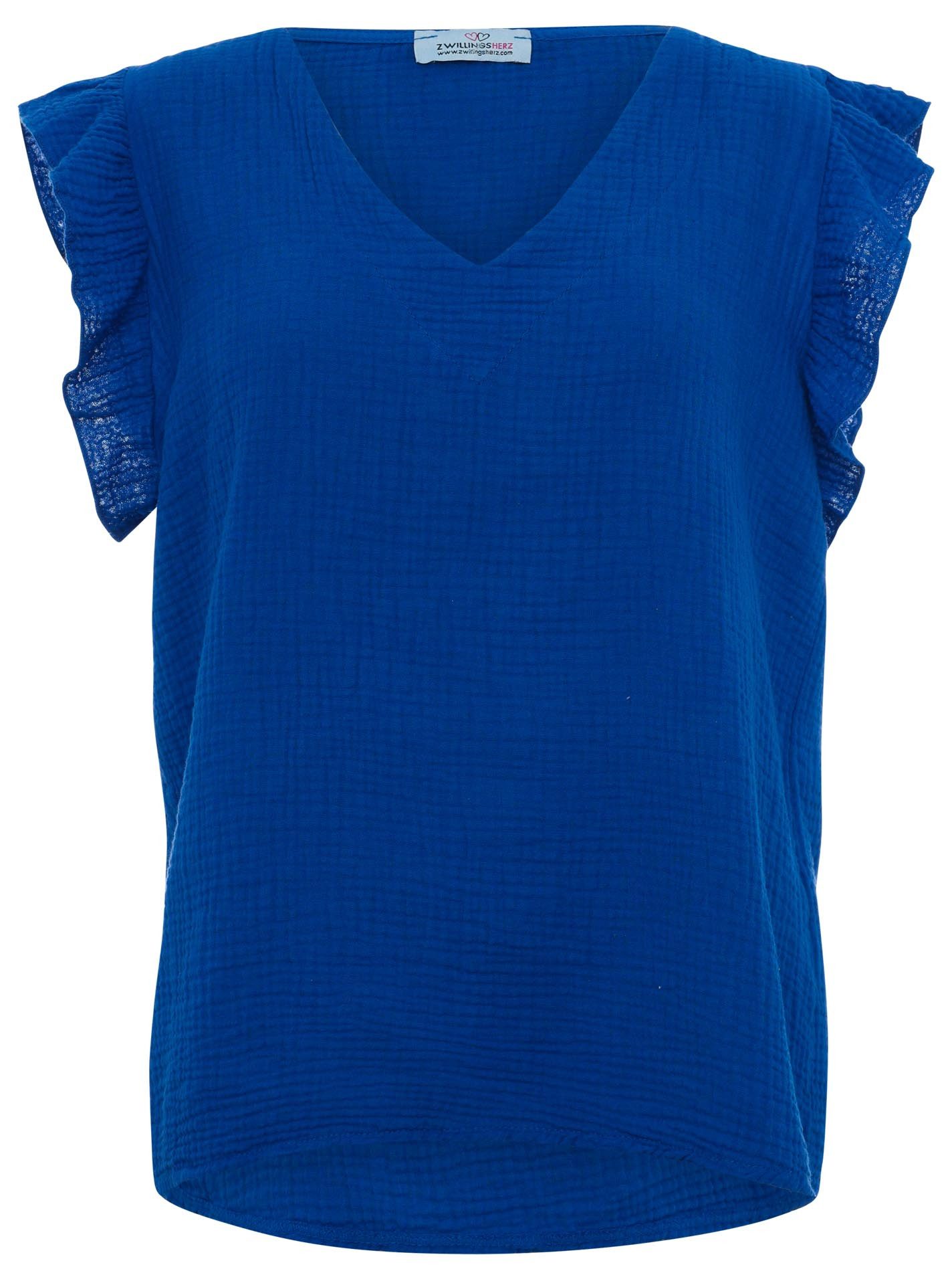 Zwillingsherz Blusenshirt Kurzarmbluse "Giselle"