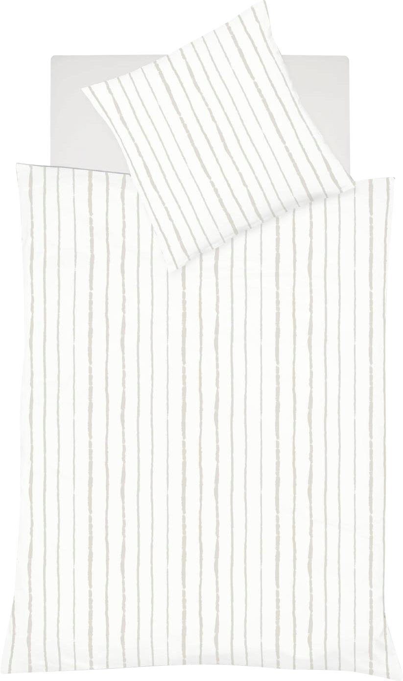 fleuresse Wendebettwäsche Provence Cassis, Halbleinen, 2 teilig, 50% Baumwolle, 50% Leinen, in Gr. 135x200, 155x220, 200x200cm