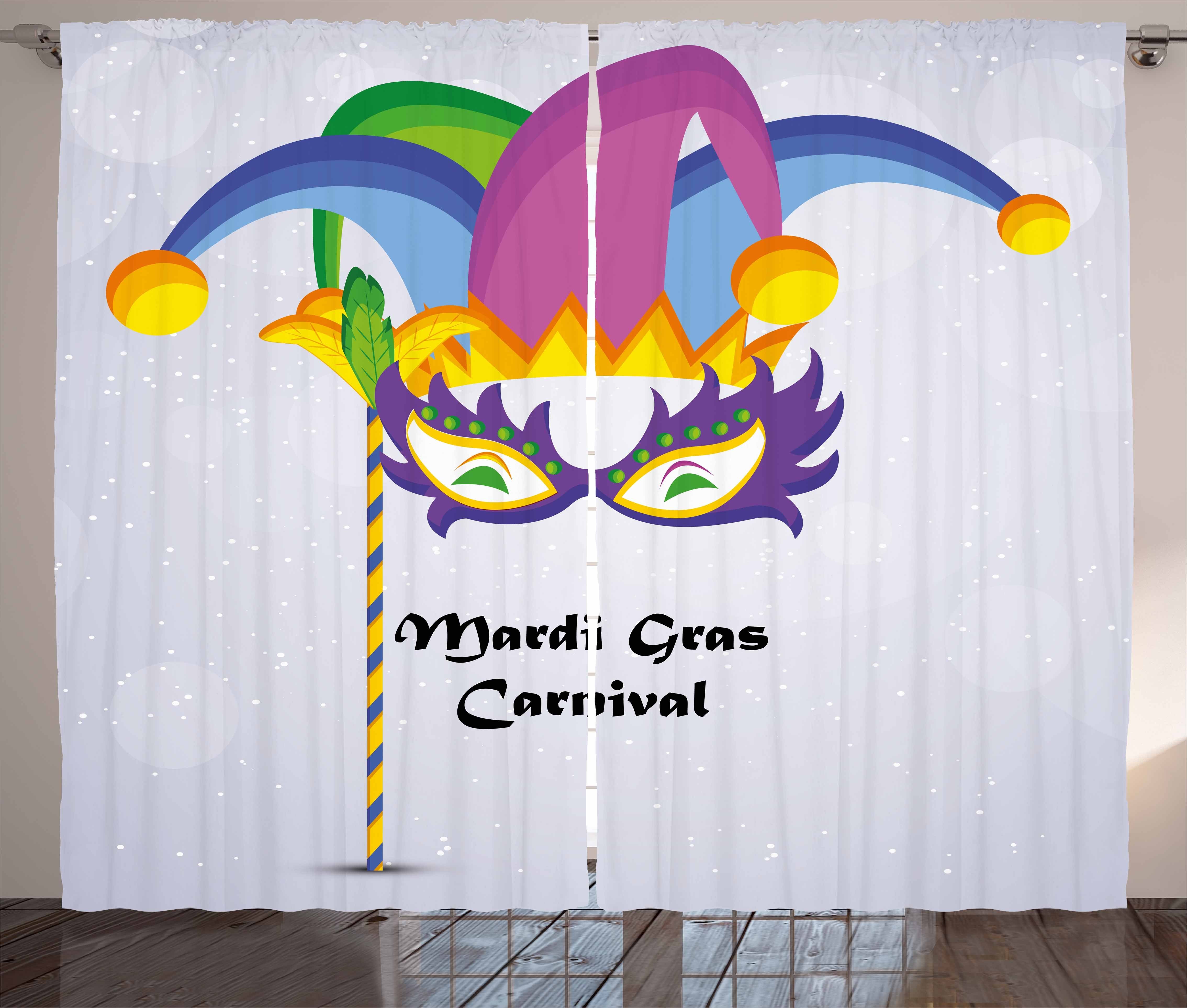 Karnevals-Party Schlafzimmer Kräuselband Haken, Abakuhaus, Karneval Gardine und Schlaufen mit Vorhang