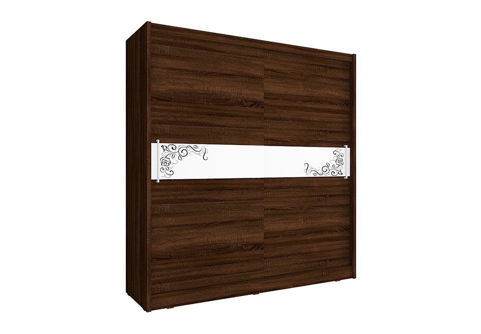 Kleiderschrank JVmoebel 180cm Braun Mehrzweck Kleiderschrank Schrank Regale Aufbewahrungs Regal