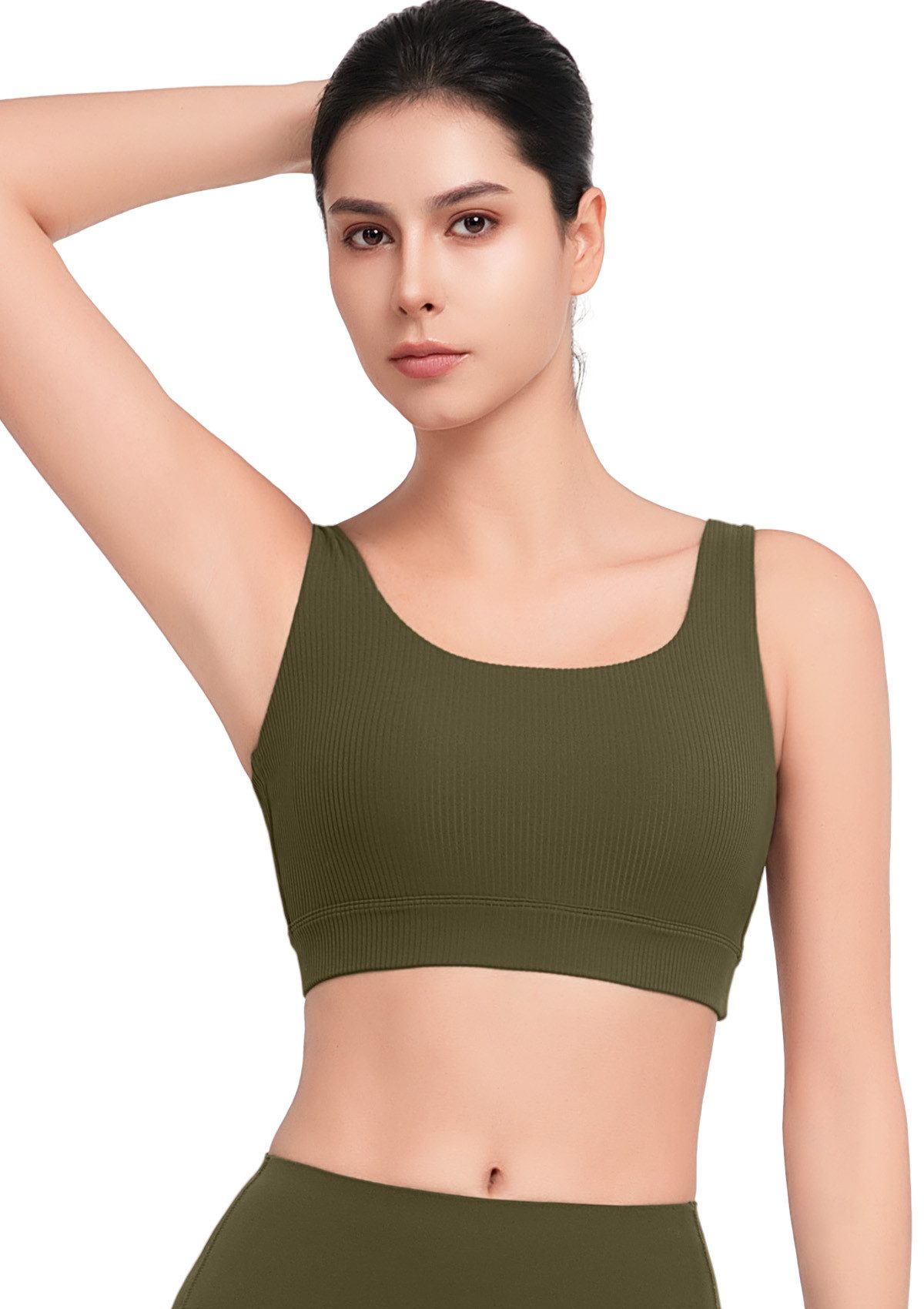 Yvette Yogatop Sport-BH ohne bügel Herausnehmbare Cups, S100637A08