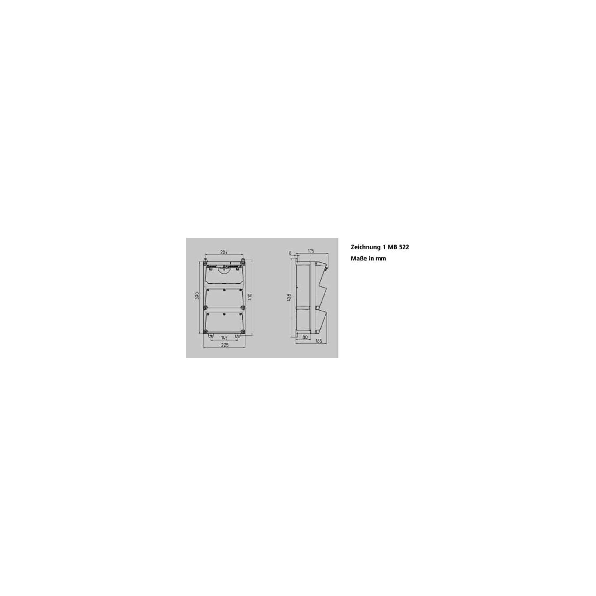 Mennekes Mennekes Steckdosen-Kombination AMAXX 930003 Steckdosenleiste