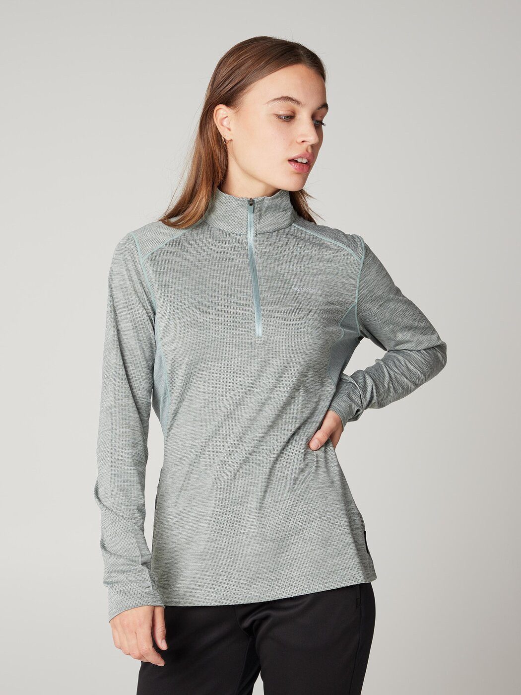Protest Fleecepullover PRTSENNA 1/4 zip active top Auroragreen