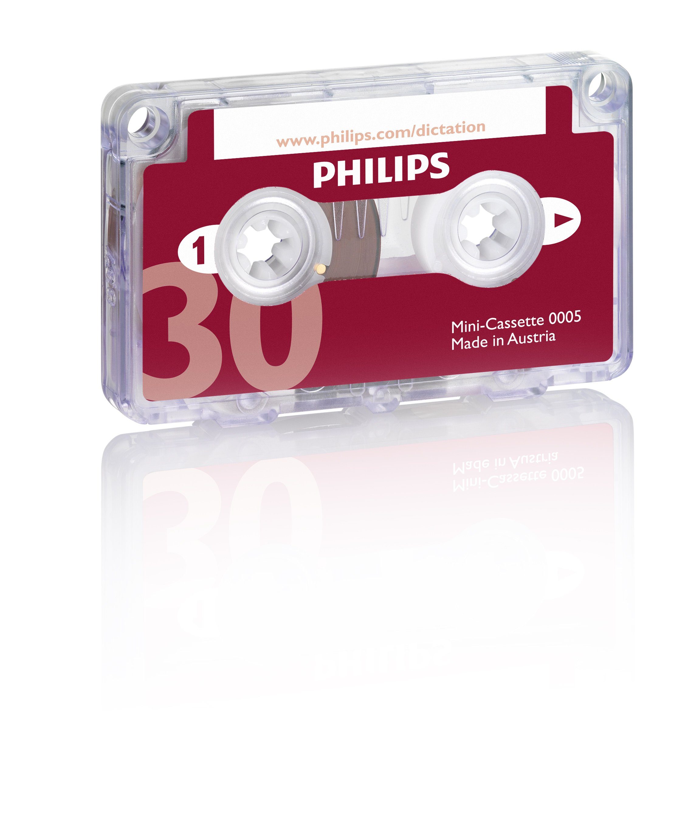 Philips 10-Pack Philips Mini-Cassette LFH 0005 Analoges Diktiergerät