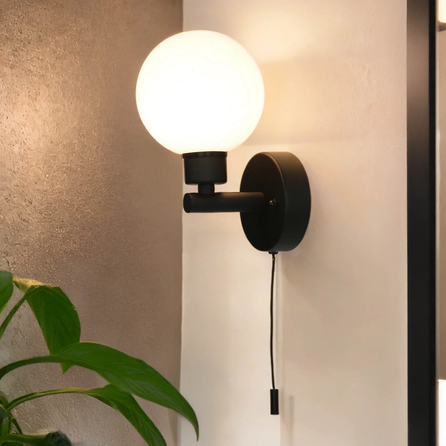 Licht-Erlebnisse Wandleuchte ROGLA, ohne Leuchtmittel, Glas günstig online kaufen