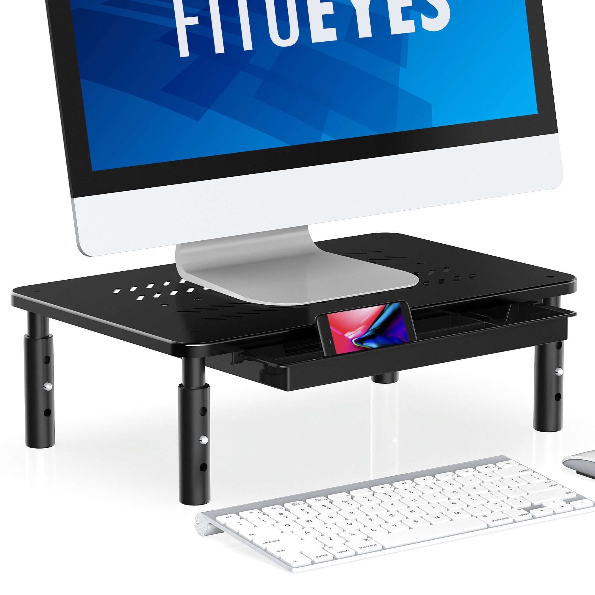FITUEYES »DT1159« Monitorständer, (Monitorständer Metall
