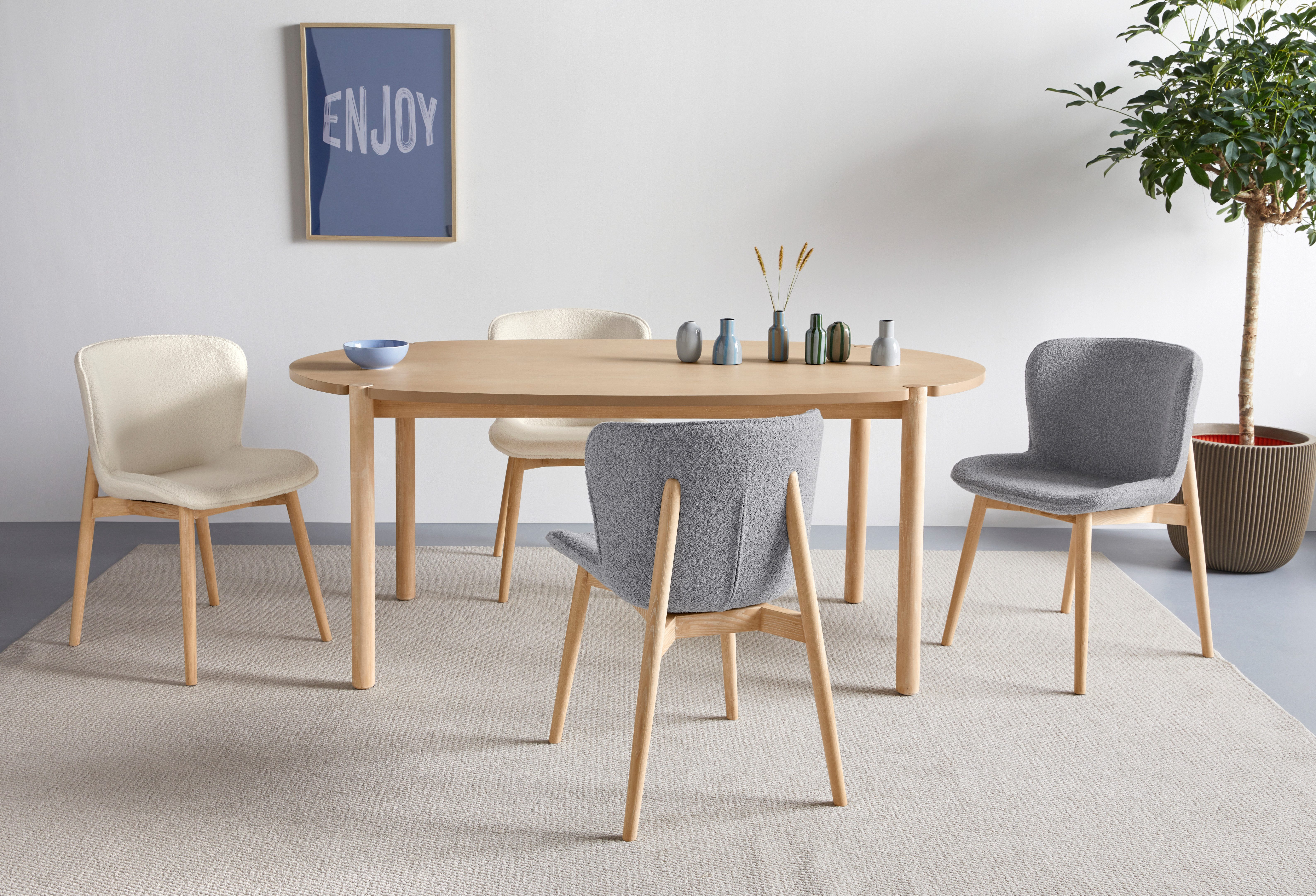 s.Oliver Esstisch Illija, in ovaler Form, gefertigt aus Eschenholz und MDF günstig online kaufen