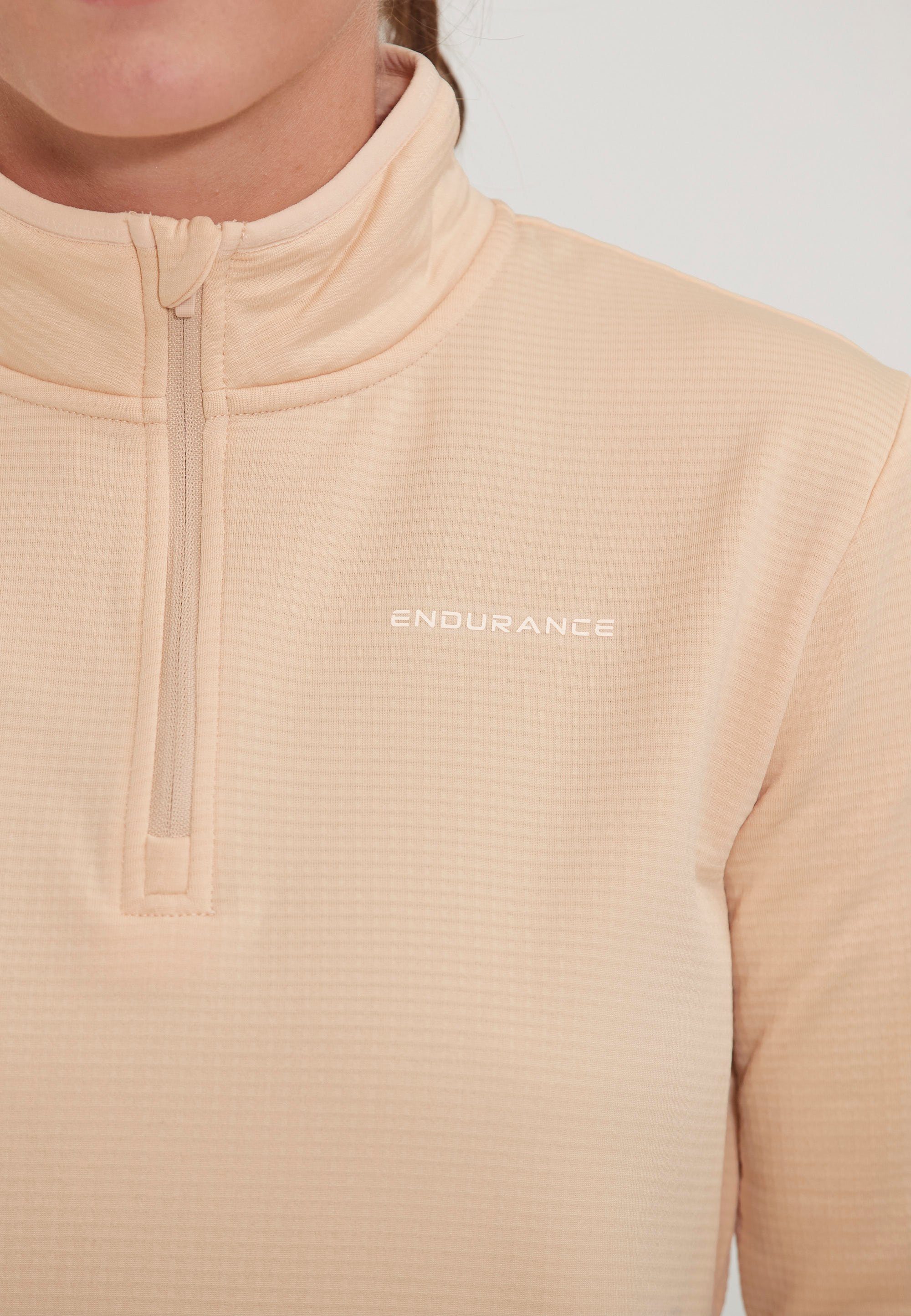 ENDURANCE Langarmshirt VIRONIC W Waffle mit atmungsaktiver Eigenschaft