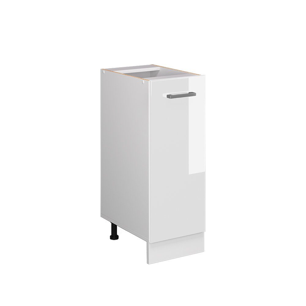 Vicco Apothekerschrank R-Line, Weiß Hochglanz/Weiß, 30 cm ohne Arbeitsplatte (1-St)