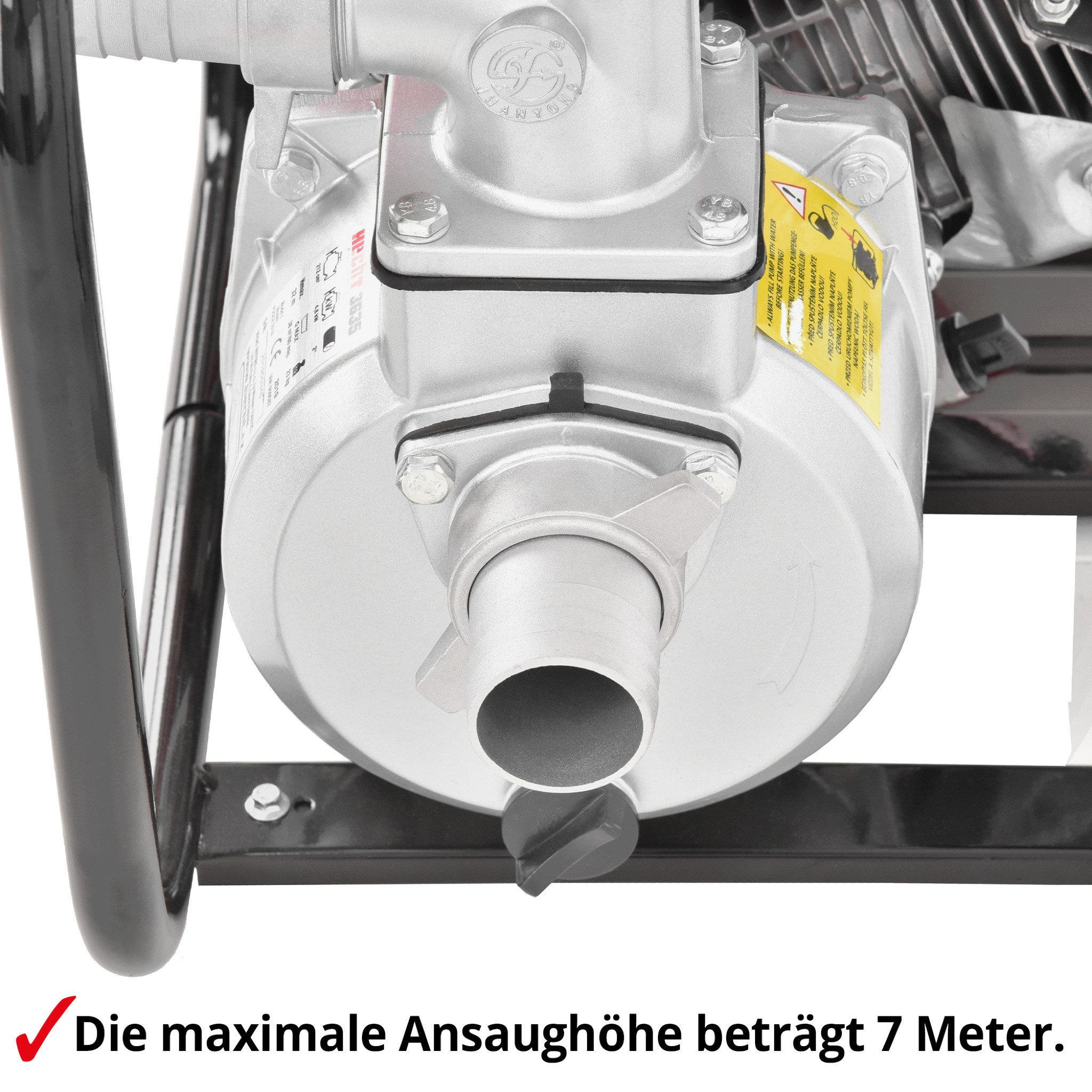 Hecht Schmutzwasser-Tauchpumpe Benzin 38000 l/h, 2" günstig online kaufen