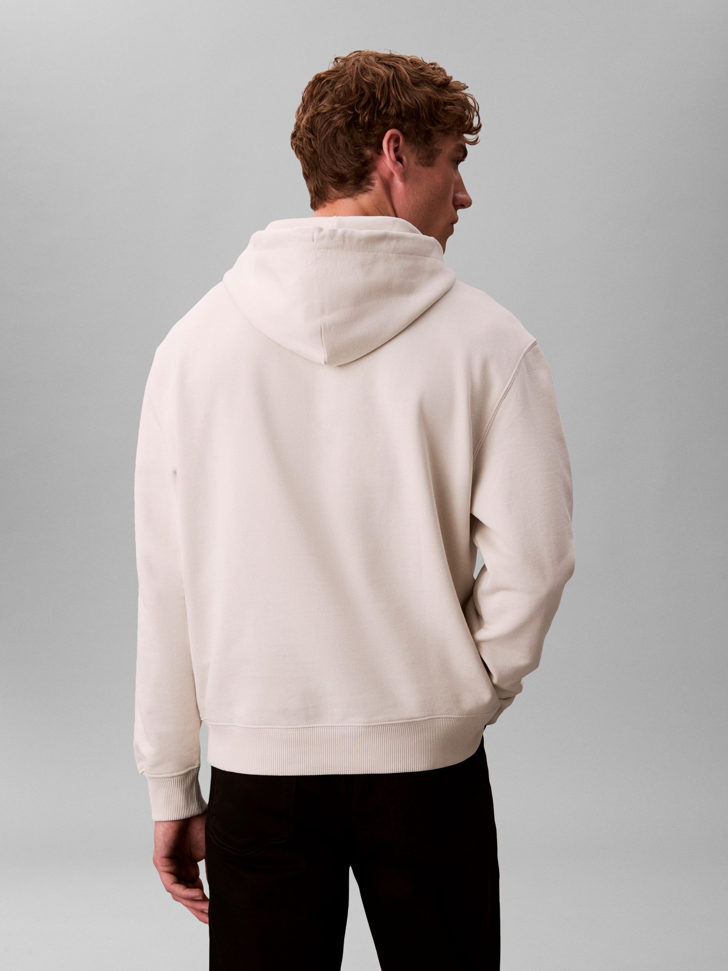 Calvin Klein Jeans Sweatshirt LS EU 350TERRY MICRO MONOLOGO HO Kapuze, regular fit