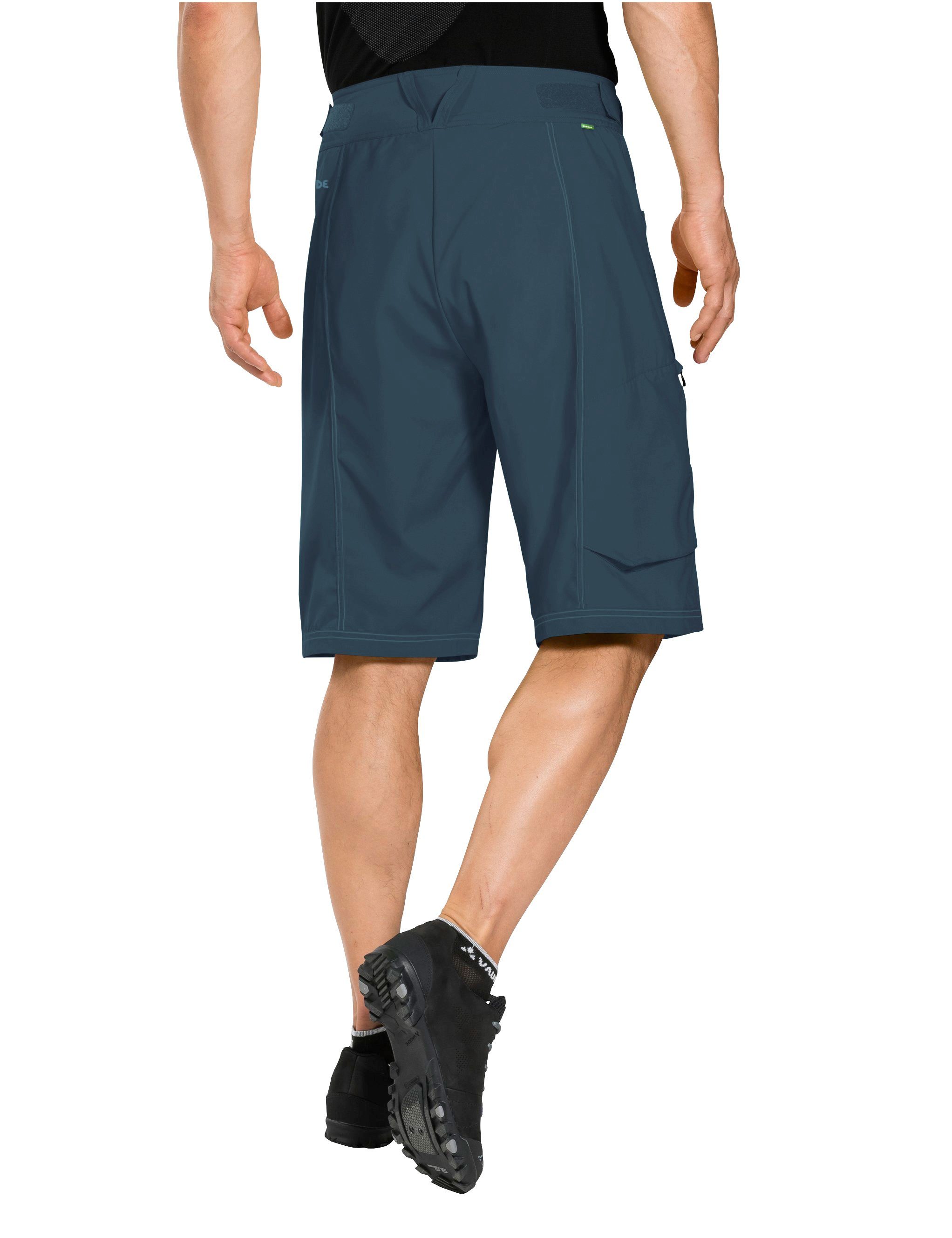 Funktionshose VAUDE Ledro Shorts (1-tlg) Grüner steelblue Knopf Men's