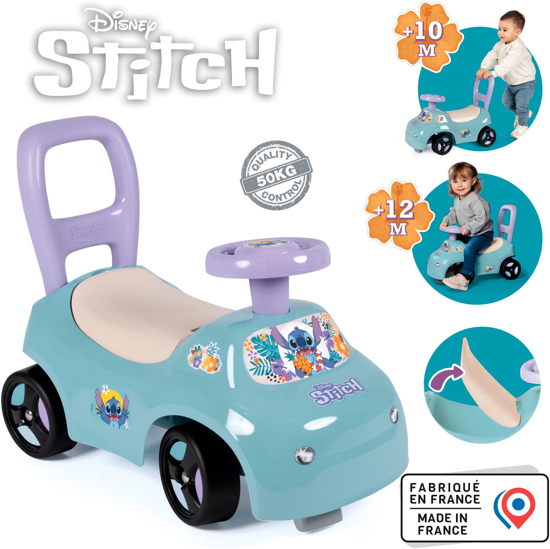 Smoby Rutscherauto Stitch Rutschauto, Made in Europe