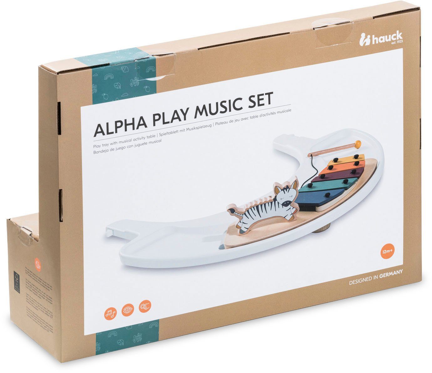 Zebra, Wald Holz, Hochstuhltablett Kunststoff, schützt - Alpha - Music FSC® weltweit Hauck Play Set