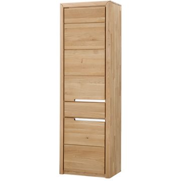 Lomadox Wohnwand FOGGIA-52, (3-St., 3-tlg), in Wildeiche massiv mit Wandboard Highboard TV Schrank mit Softclose