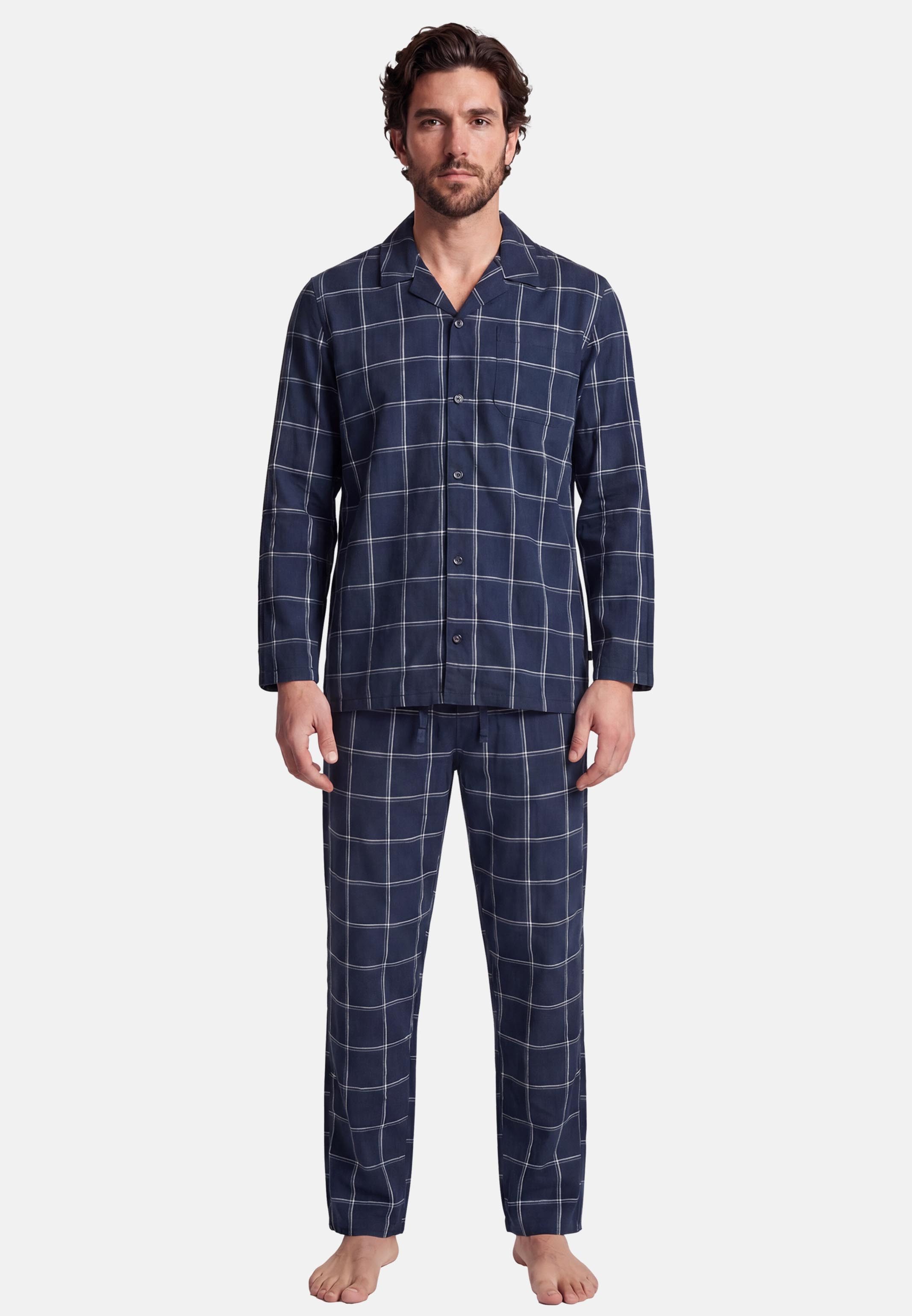 seidensticker Pyjama Classic Flannel Pyjama - Baumwolle - Atmungsaktiv