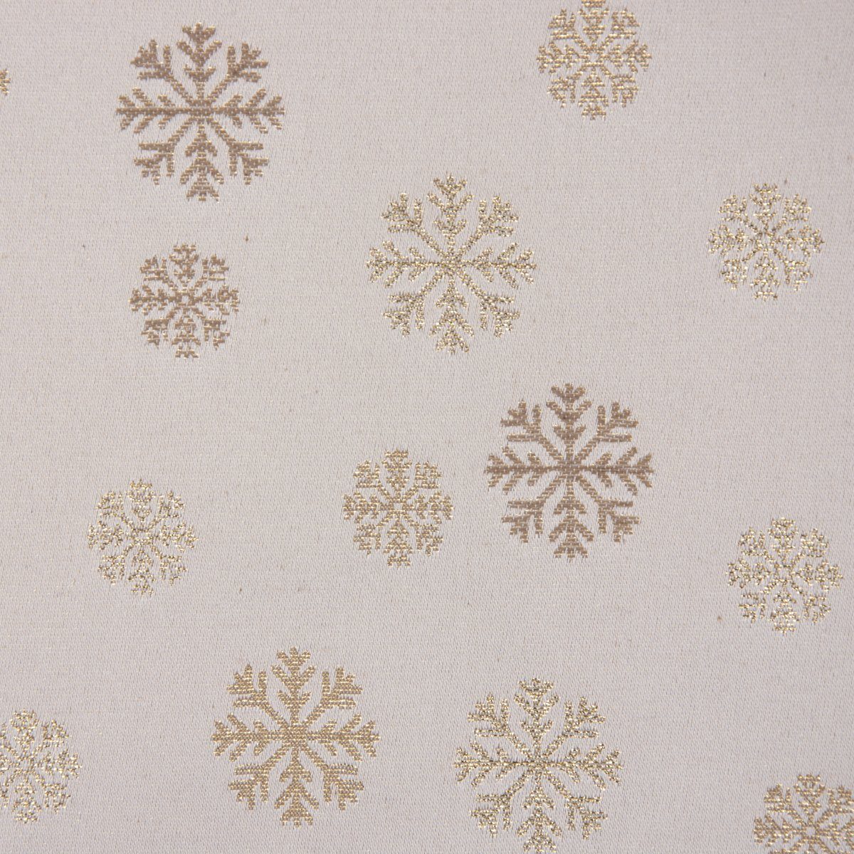 SCHÖNER Schneeflocken LEBEN., handmade, beige 245, Germany, in Smok-Schlaufenband Vorhang SCHÖNER blickdicht, Vorhang (1 St), LEBEN. made vorgewaschen gold