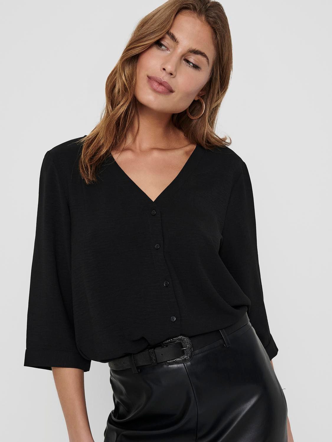 JDY Shirtbluse JDYLION CAPOTE 3/4 SHIRT günstig online kaufen