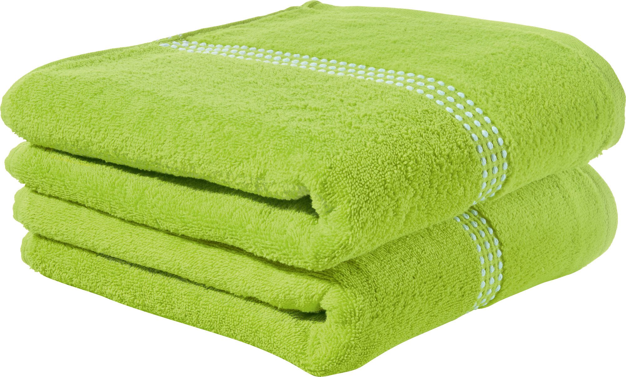 Erwin Müller Duschtuch Duschtuch "Mannheim" 2er-Pack, Velours-Frottier, Walk-Frottier Uni