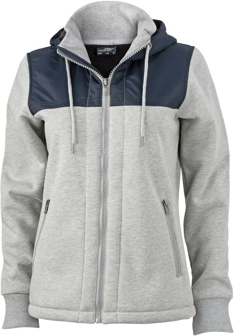 James & Nicholson Winterjacke Damen Kapuzenjacke JN507 sports-grey