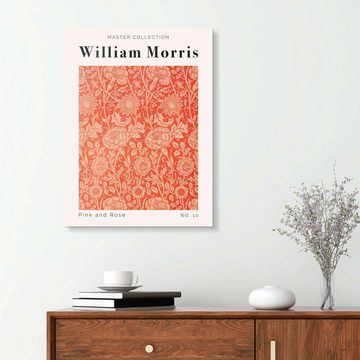 Posterlounge XXL-Wandbild William Morris, Pink and Rose No. 10, Wohnzimmer Orientalisches Flair Malerei
