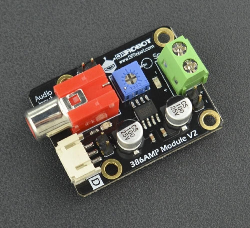 Sensor DFRobot 386AMP Audioverstärkermodul, 20-fache Verstärkung, 325mW