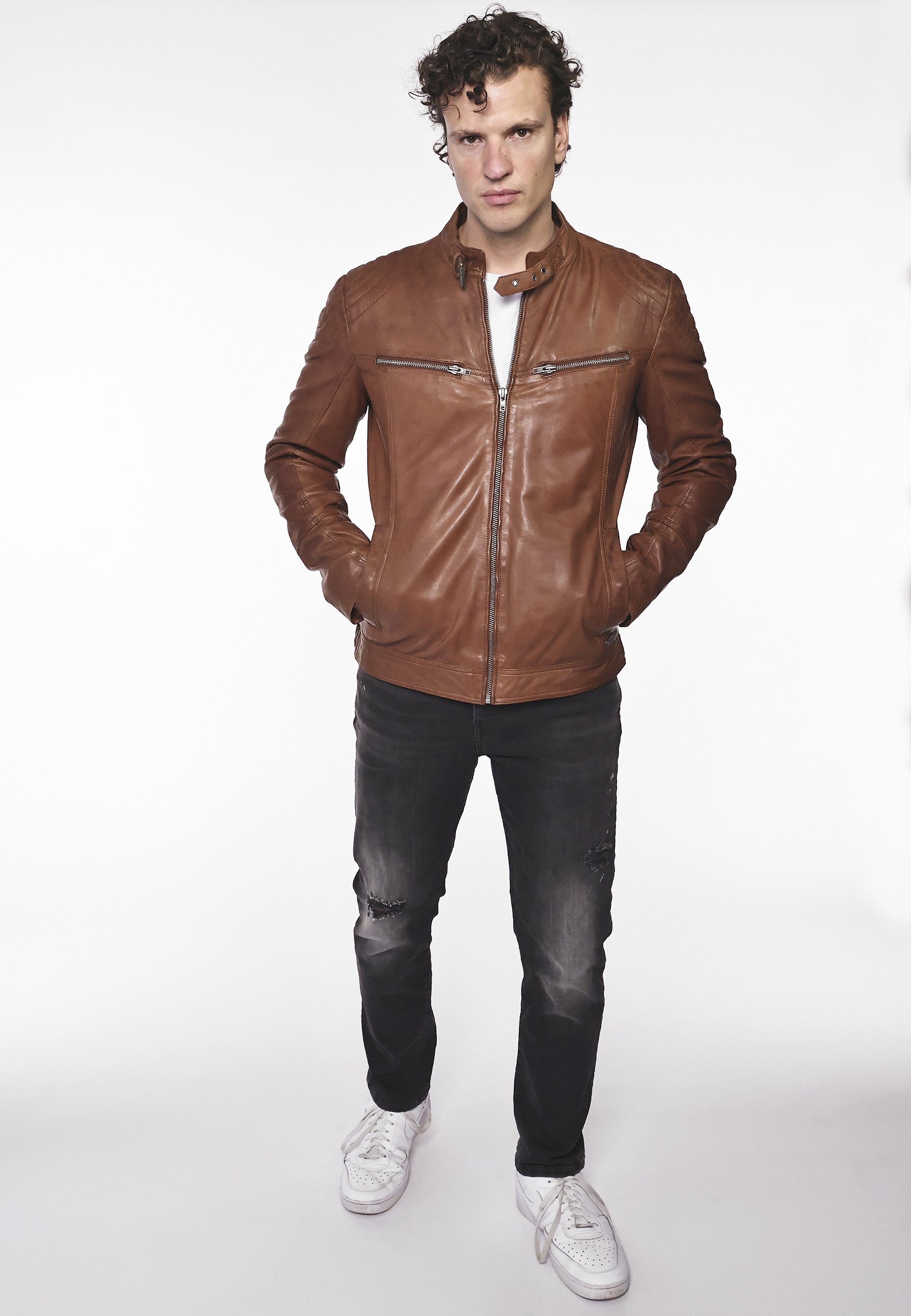 Lederjacke cognac 3102126 MUSTANG