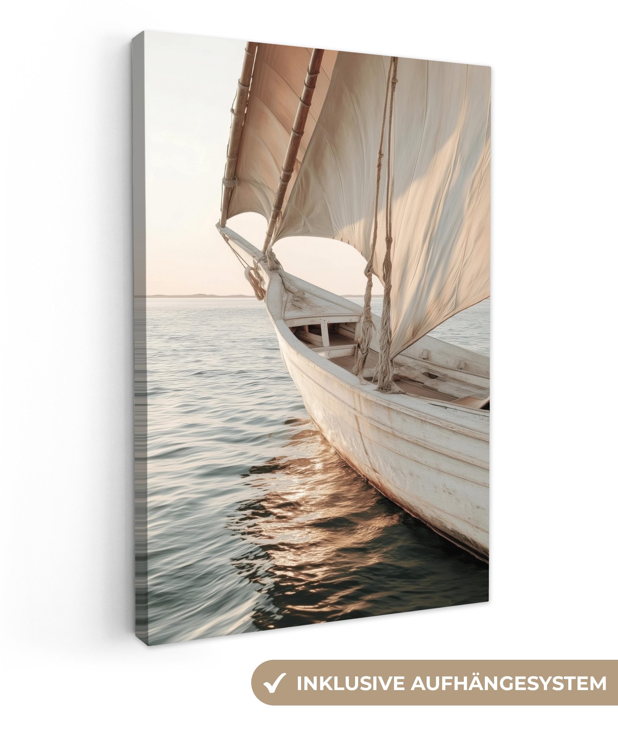 OneMillionCanvasses® Leinwandbild Segelboot - Meer - günstig online kaufen
