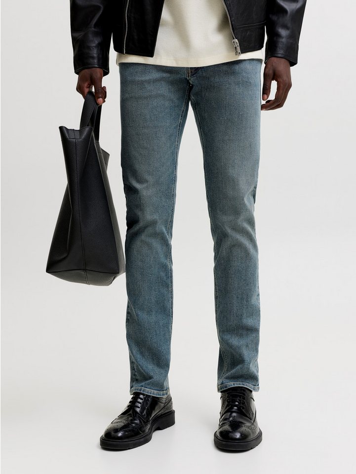 Jack & Jones Slim-fit-Jeans JJIGLENN Jeans mit schmaler Beinform und Stretch für Komfort Baumwollmischung, slim fit