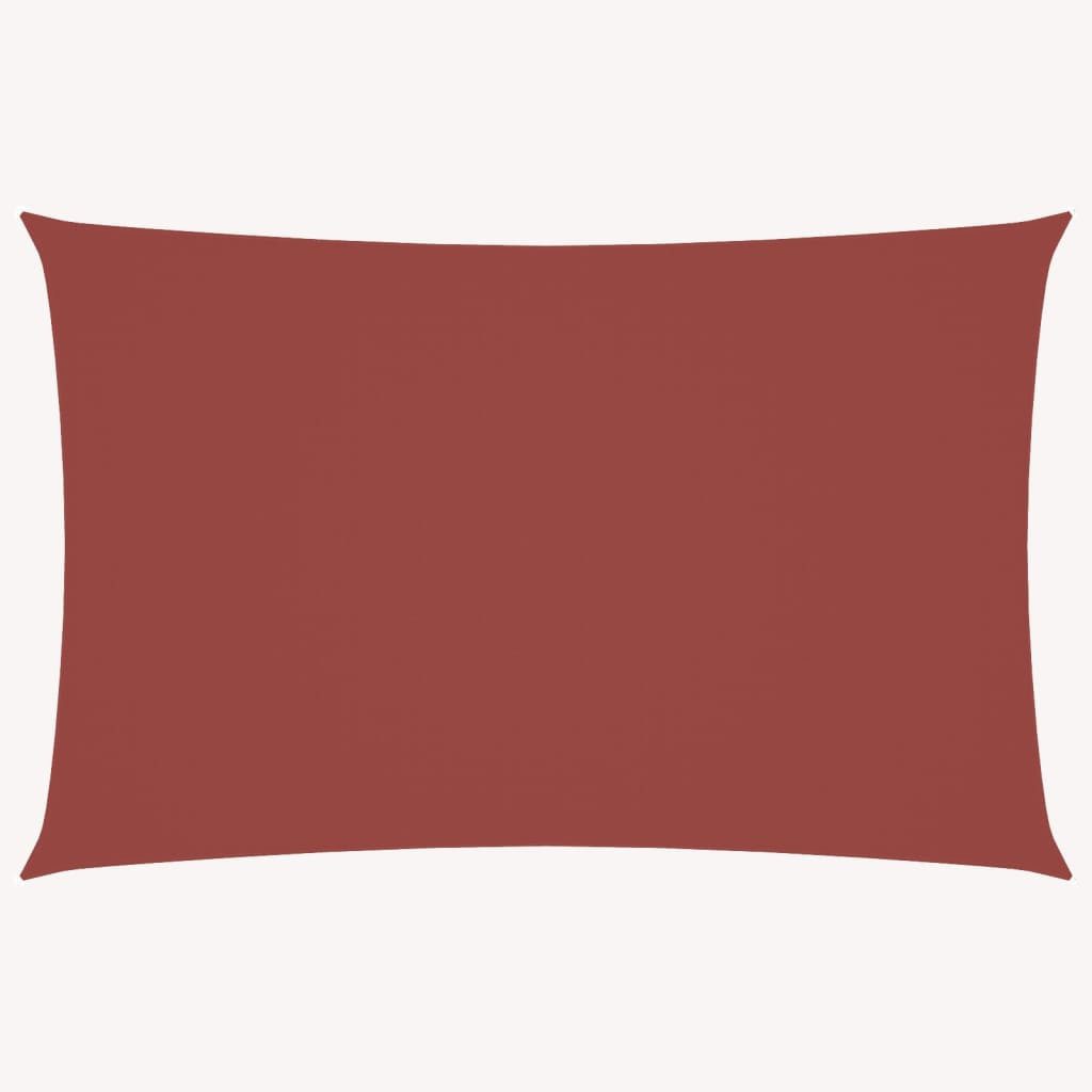 Sonnensegel Sonnensegel Oxford-Gewebe Rechteckig 5x7 m Terrakotta-Rot