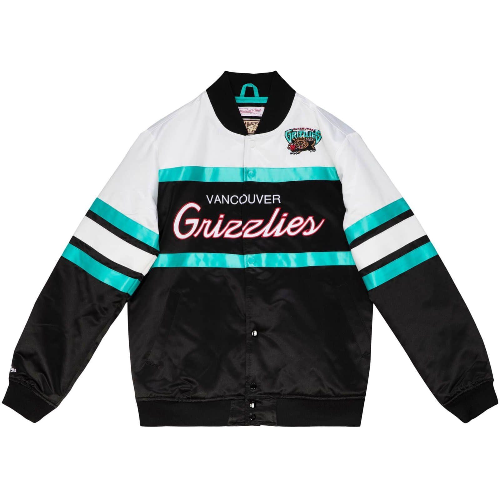 Mitchell & Ness Windbreaker Heavyweight Satin SCRIPT Vancouver Grizzlies