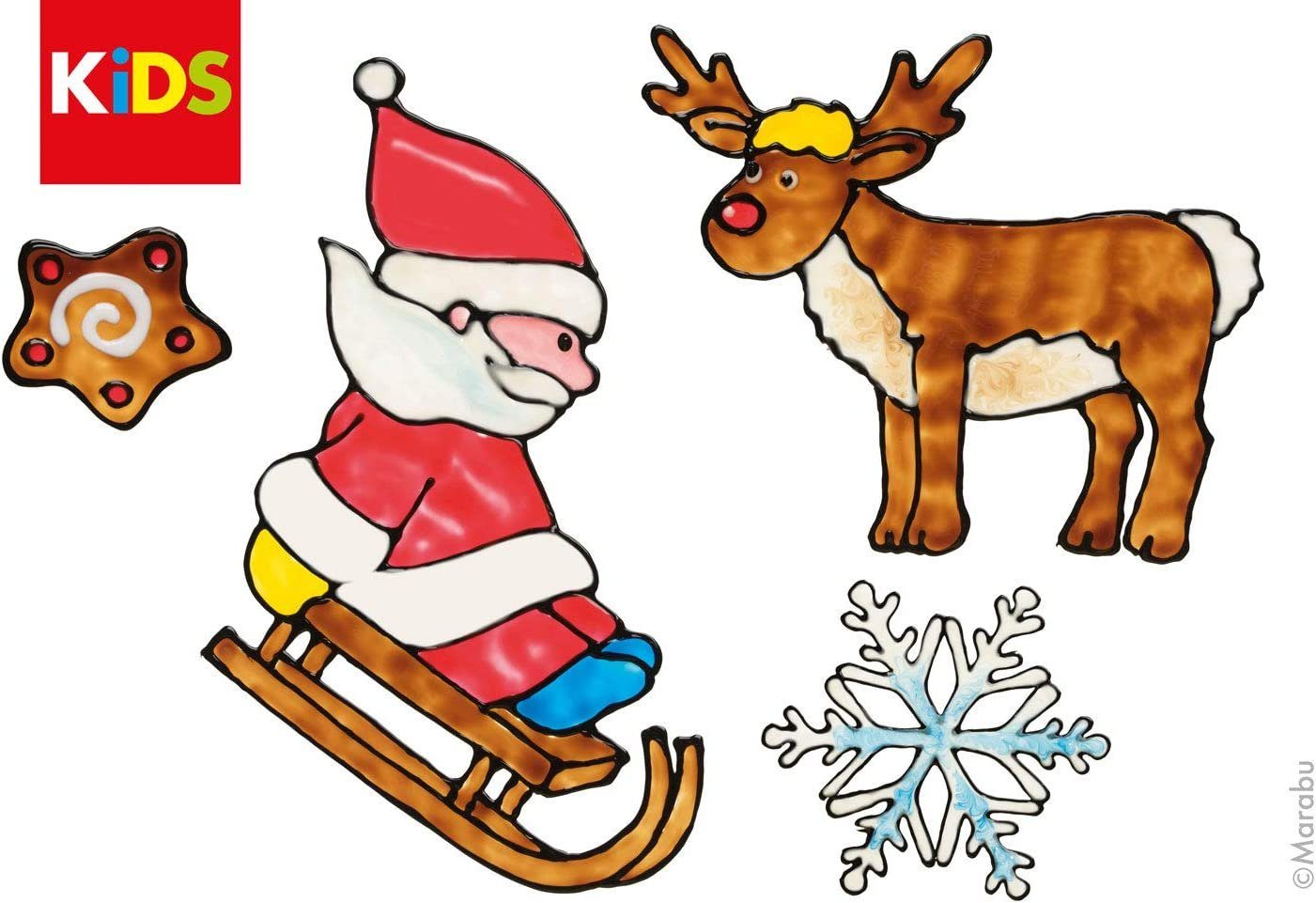 Marabu Sticker MARABU KiDS Window Color Set 6tlg.