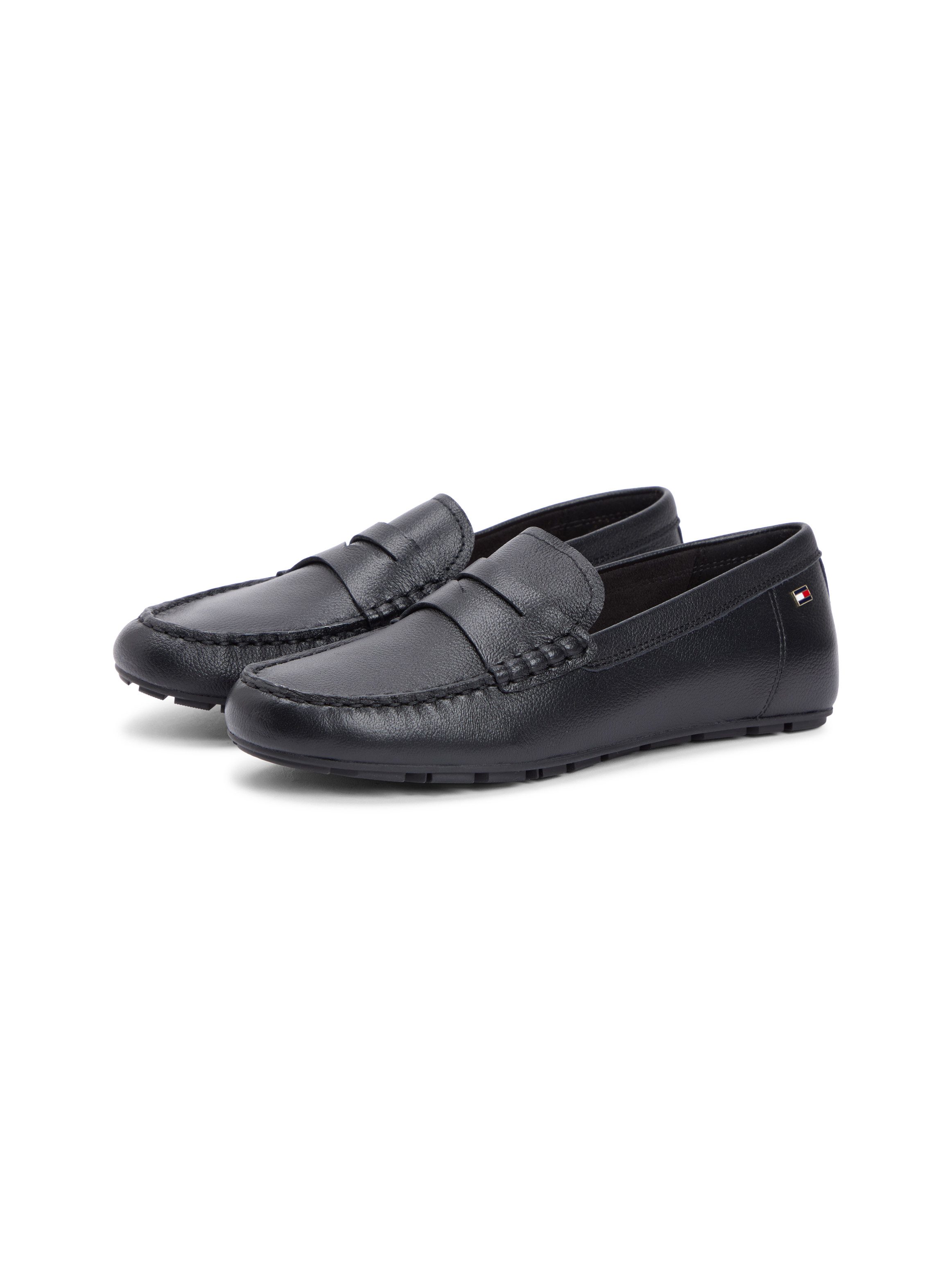 Tommy Hilfiger FLAG LEATHER DRIVER LOAFER Slipper Halbschuh, Schlupfschuh m günstig online kaufen