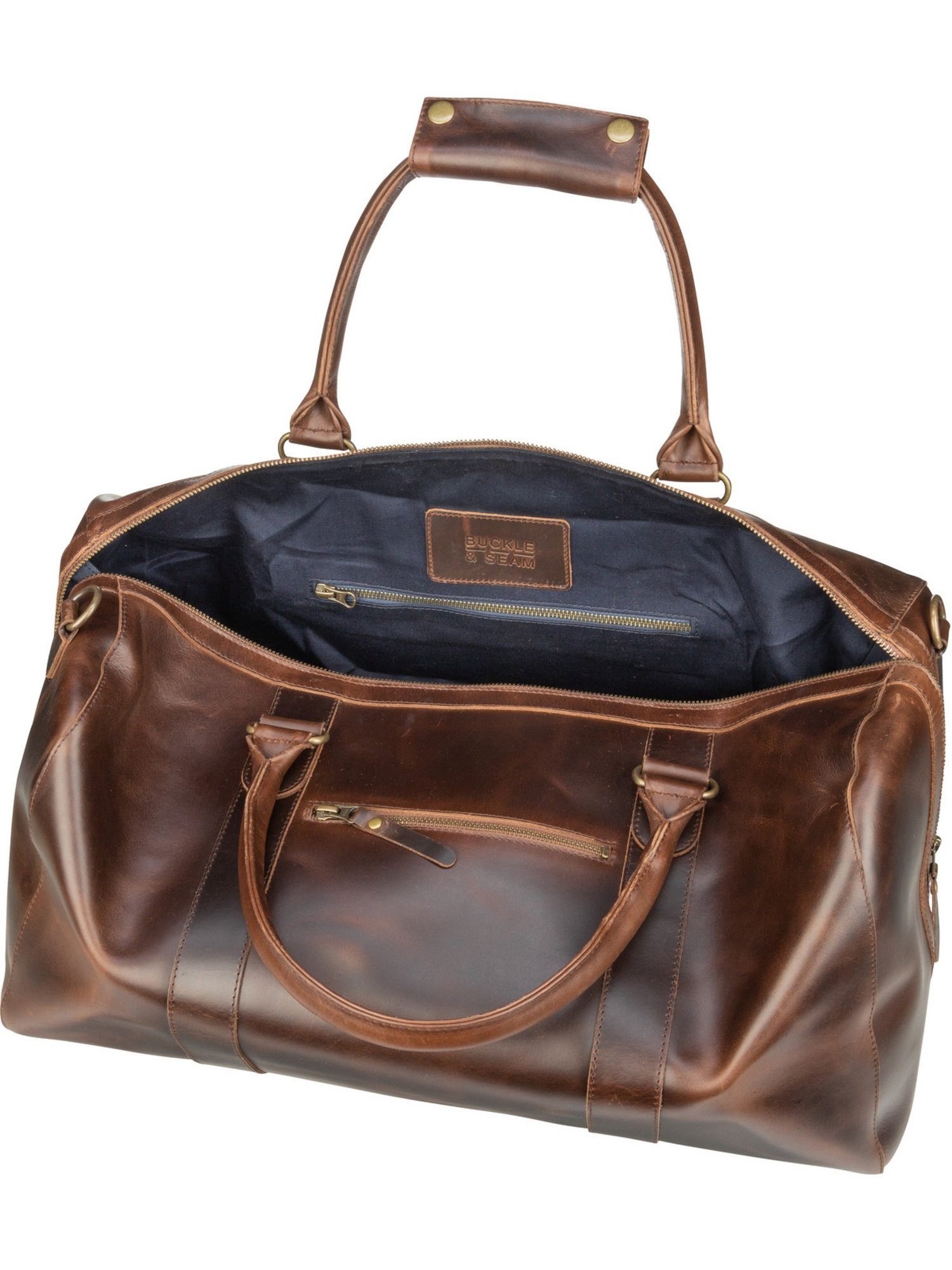 Reisetasche Braun / Blau Willow & Buckle Seam