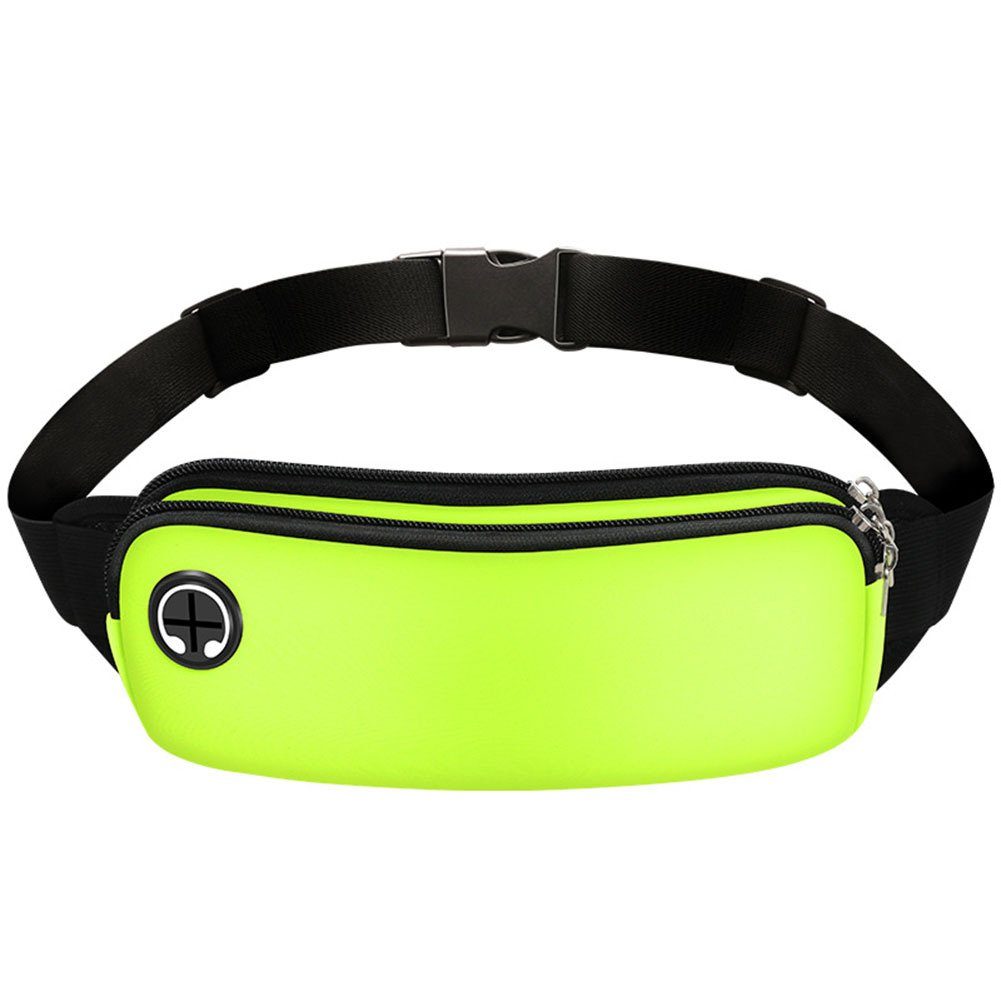 Bauchtasche, Bauchtasche Blusmart Wasserdichte Crossbody neon Lauf-Hüfttasche, Doppelschichtige green