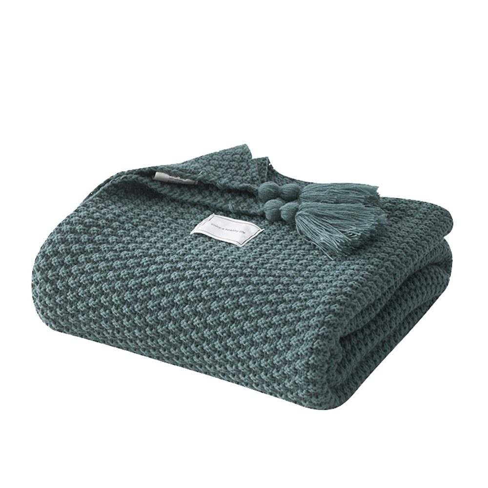Rosnek Tagesdecke Vintage Quasten, gestrickt, warm günstig online kaufen