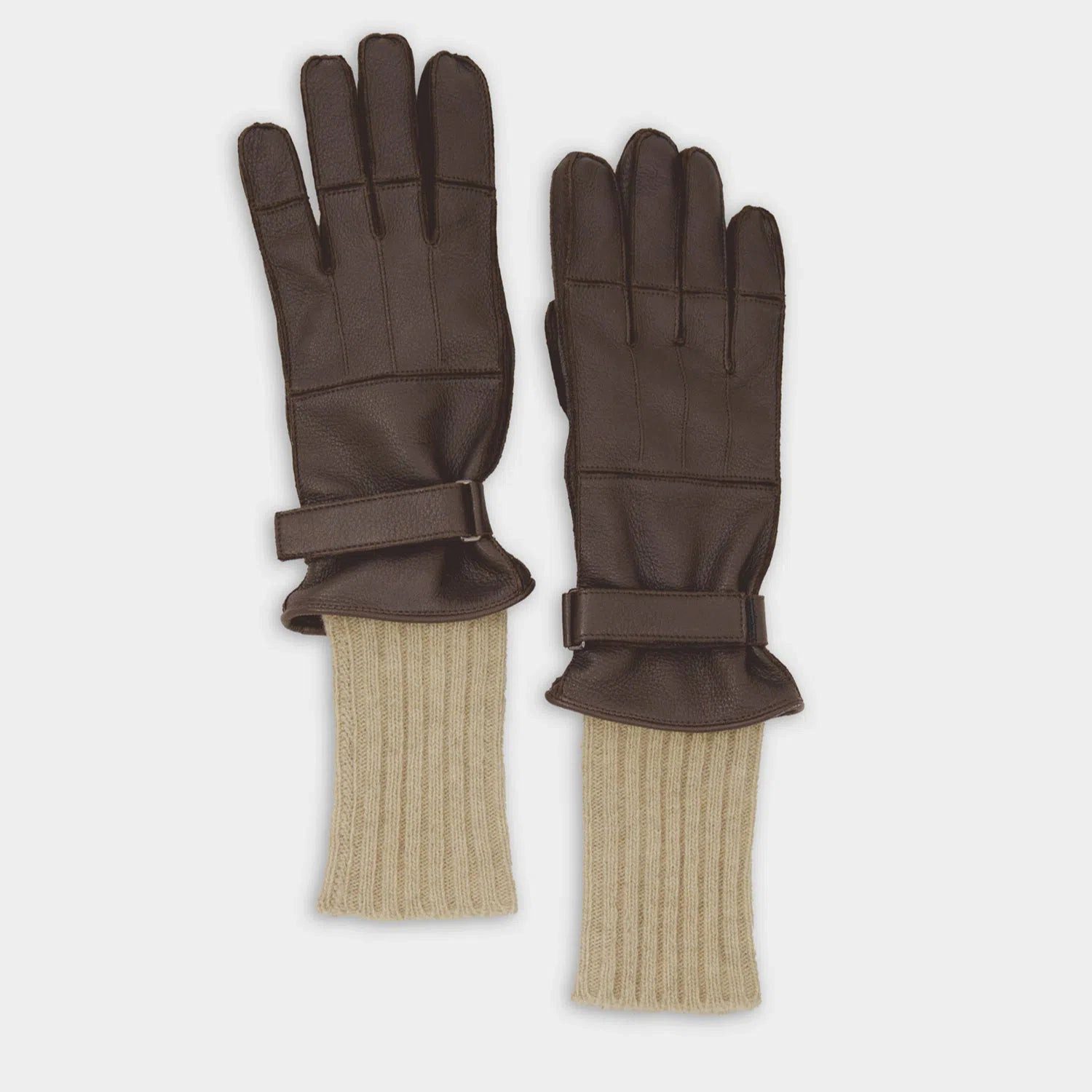 Braun Büffel Lederhandschuhe Handschuh Andreas braun 8.5