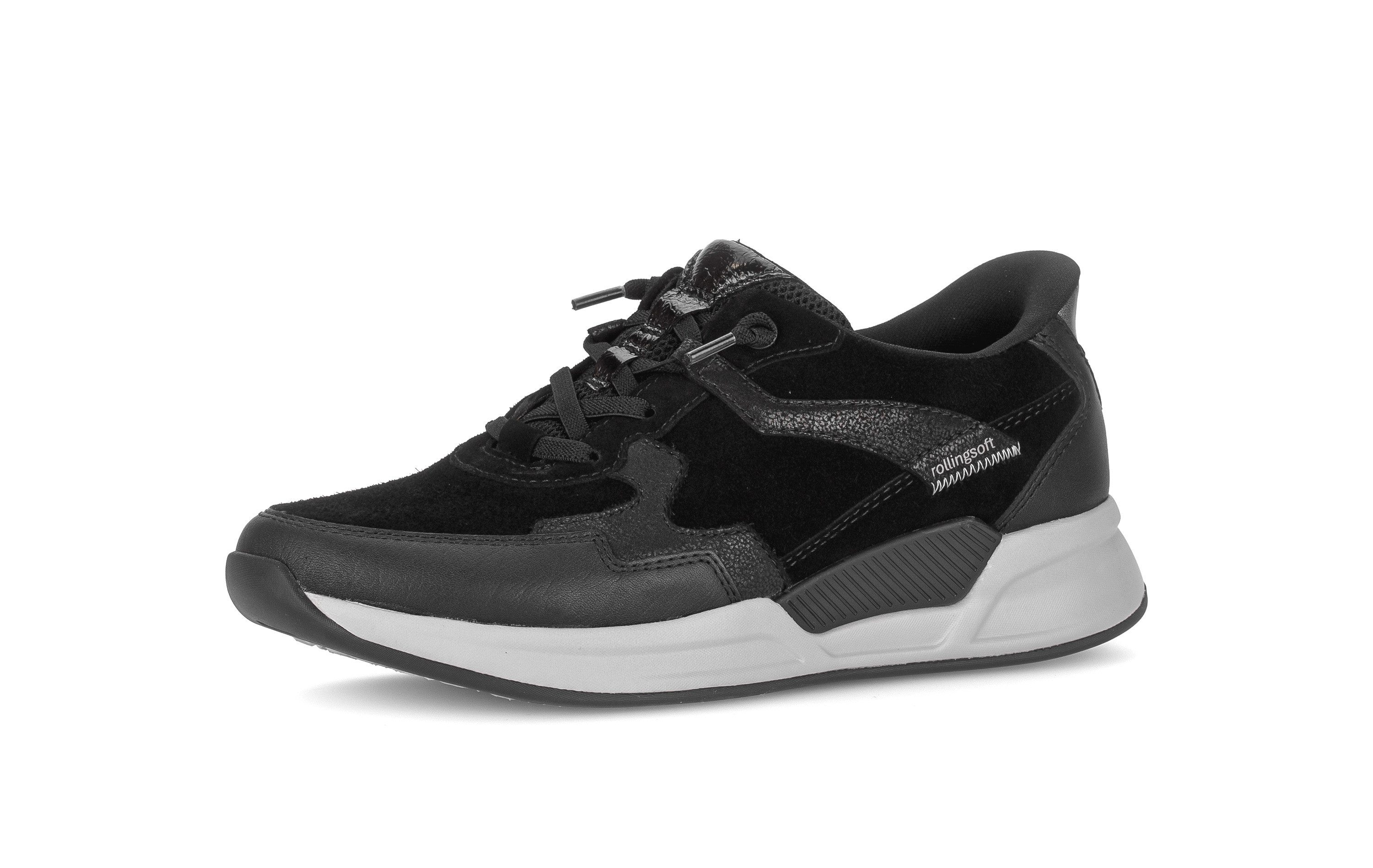 rollingsoft Slip-On Sneaker Slipper, Halbschuh, Freizeitschuh mit Kontrastnähten