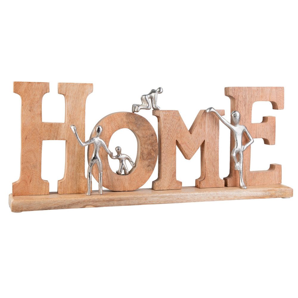 Dekofigur Schriftzug - Home - mit Männchen - ca. 60,5 x 7,5 x 25 cm