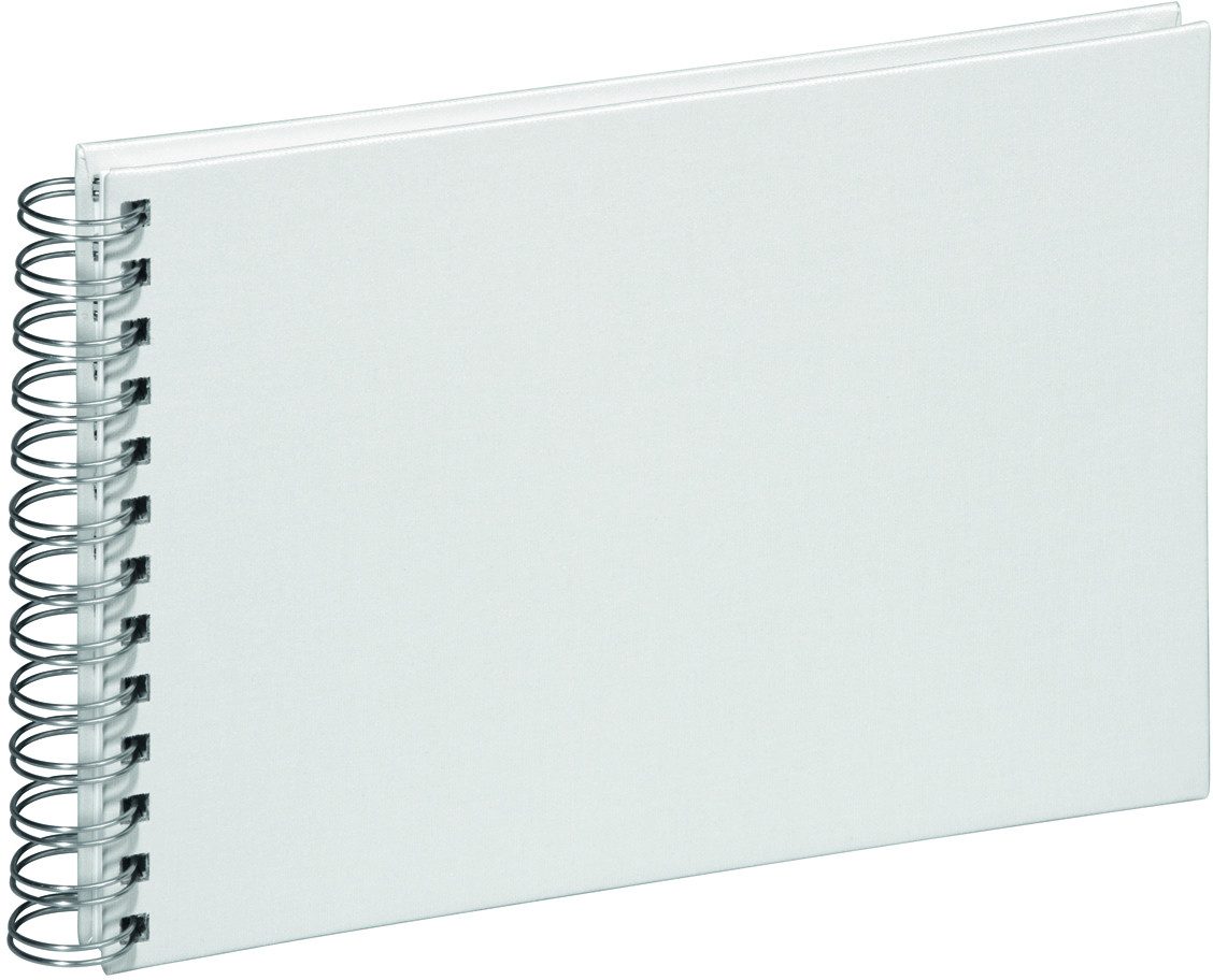Fotoalbum Spiralalbum 24x17cm 40 Seiten beige mondial metallic.