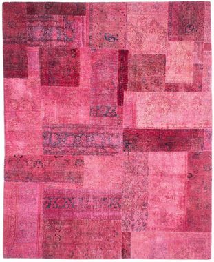 Teppich Patchwork - 291 x 232 cm - mehrfarbig, morgenland, rechteckig, Höhe: 7 mm, Wohnzimmer, Handgeknüpft, Einzelstück mit Zertifikat