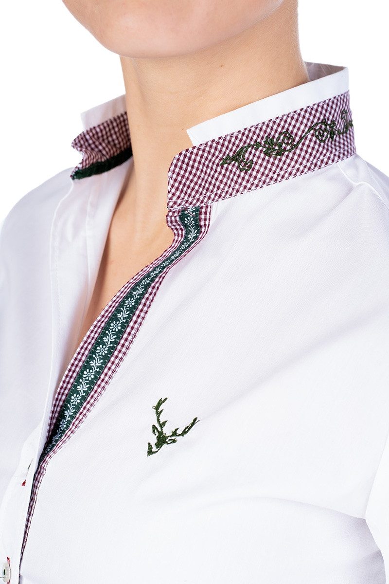 Orbis Textil GmbH & Co. KG Trachtenbluse Trachtenbluse - FILINA - weiß – Bild 2 von 3