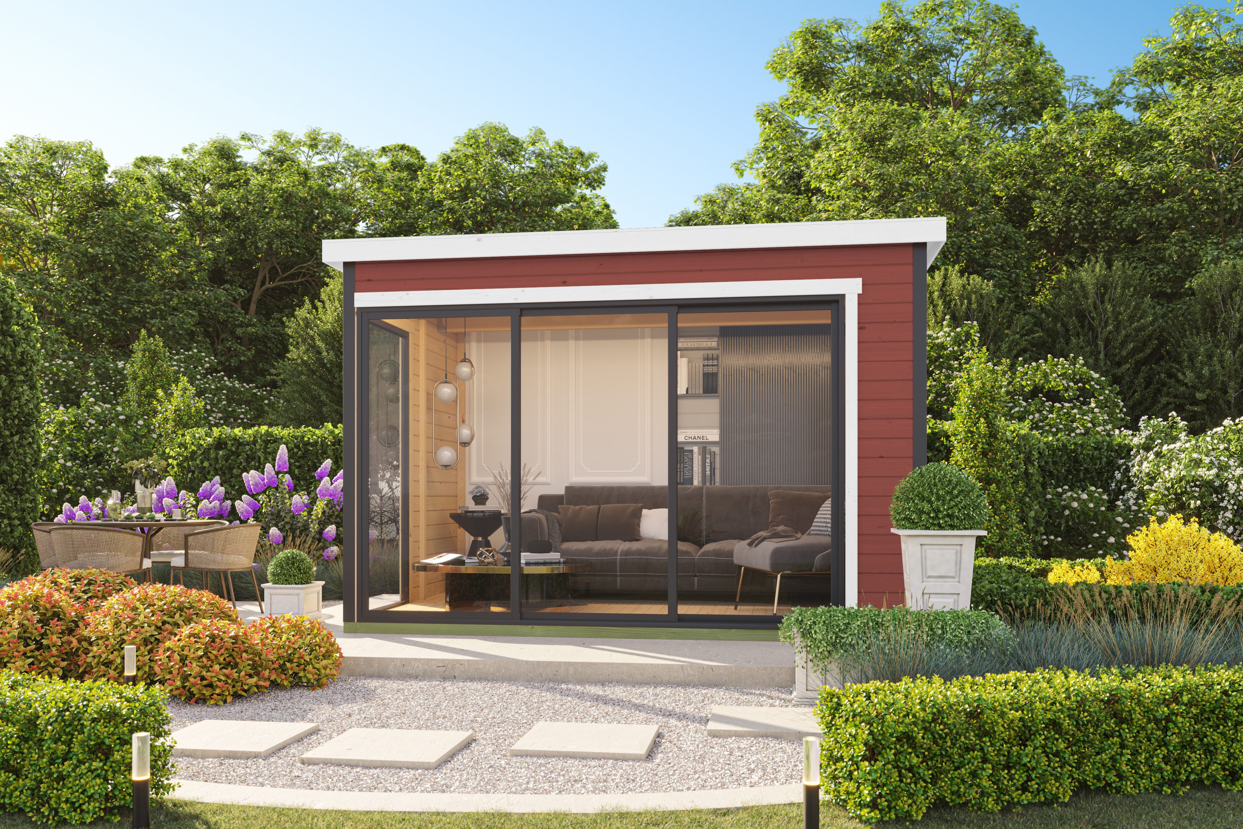 Nordic Holz Gartenhaus AUSTIN 5, BxT: 379,6x259,6 cm