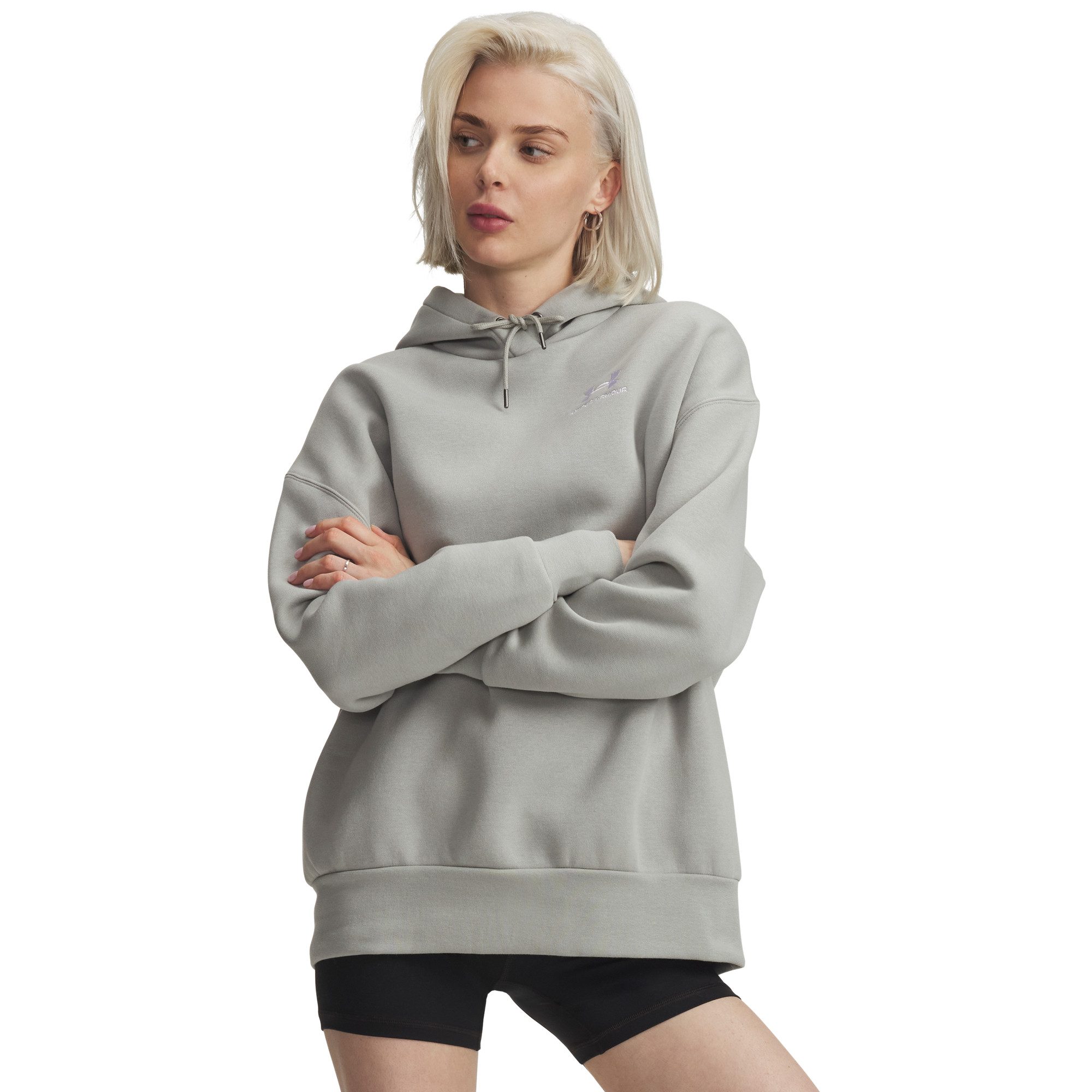Under Armour® Kapuzenpullover Under Armour Damen Kapuzenpullover Essential Flc OS Hoodie 1379495