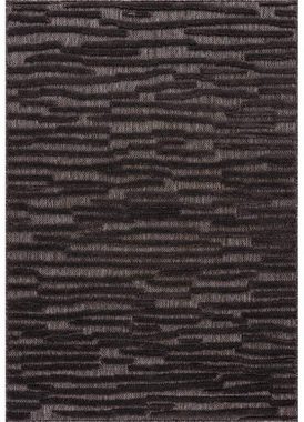 Teppich In-& Outdoorteppich Santorini 58394, 3D-Effekt, Streifen, Carpet City, rechteckig, Höhe: 5 mm, Wetterfest & UV-beständig für Terrasse, Balkon, Küche, Flur