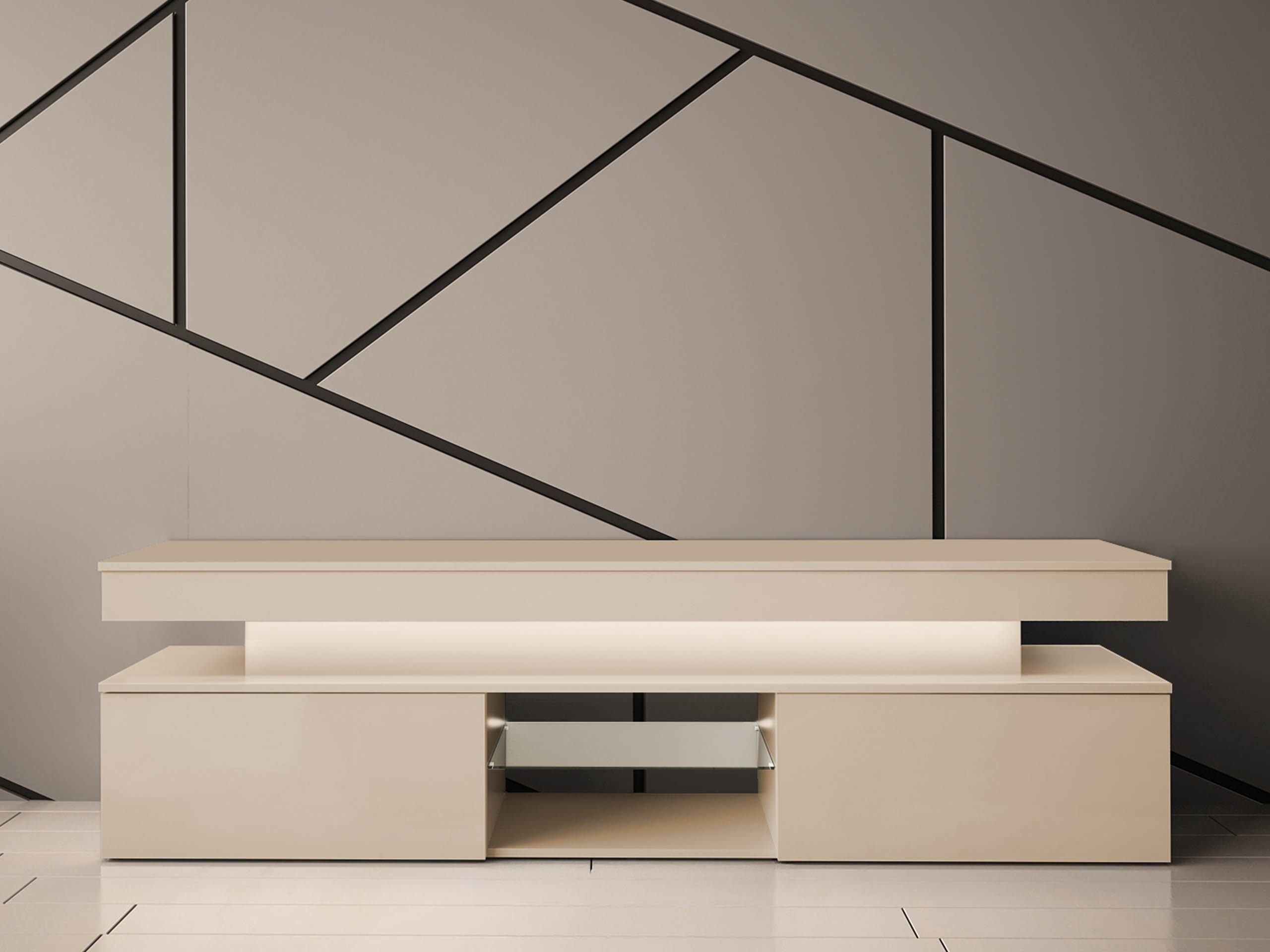 MIRJAN24 TV-Schrank Glossa Bis 2D 190 (mit zwei Klappen) mit Gasdruckfeder, günstig online kaufen