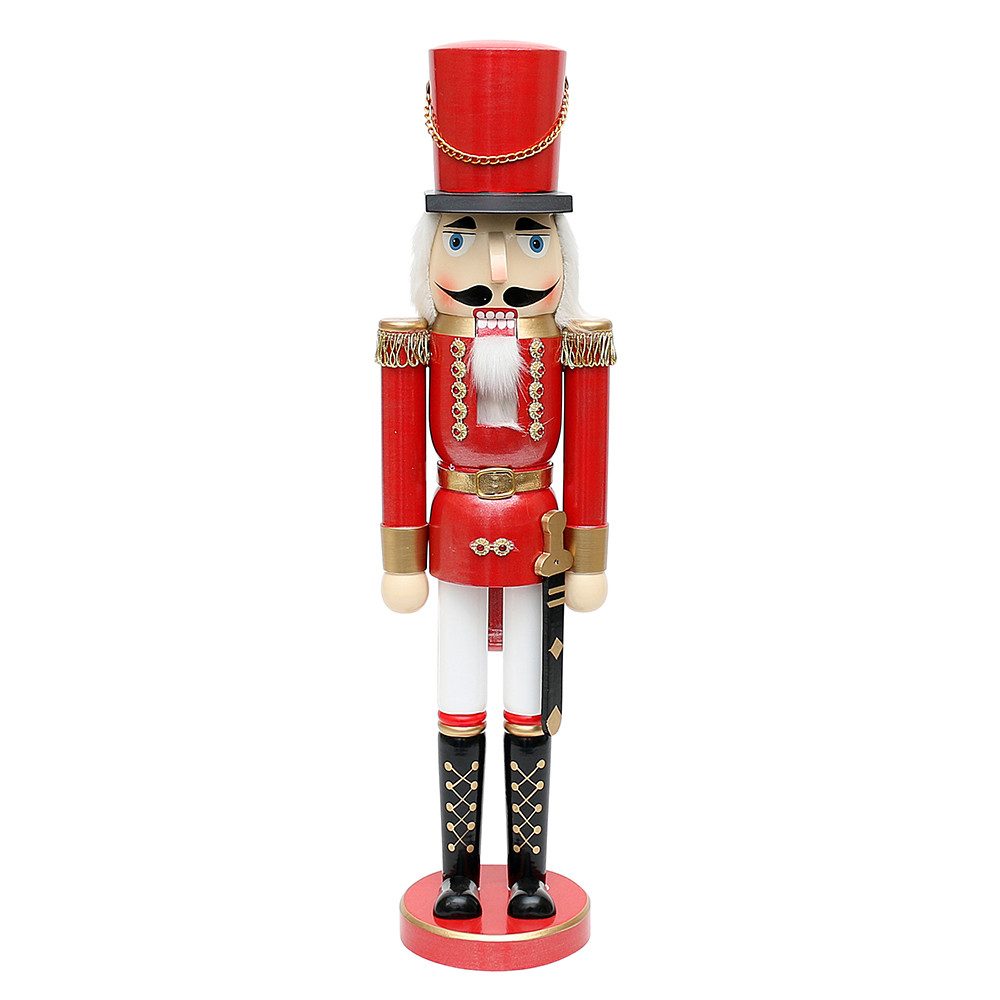 Dekohelden24 Щипцы для орехов Щипцы для орехов Soldat, in rot metallic, klassisch, ca. 50 cm
